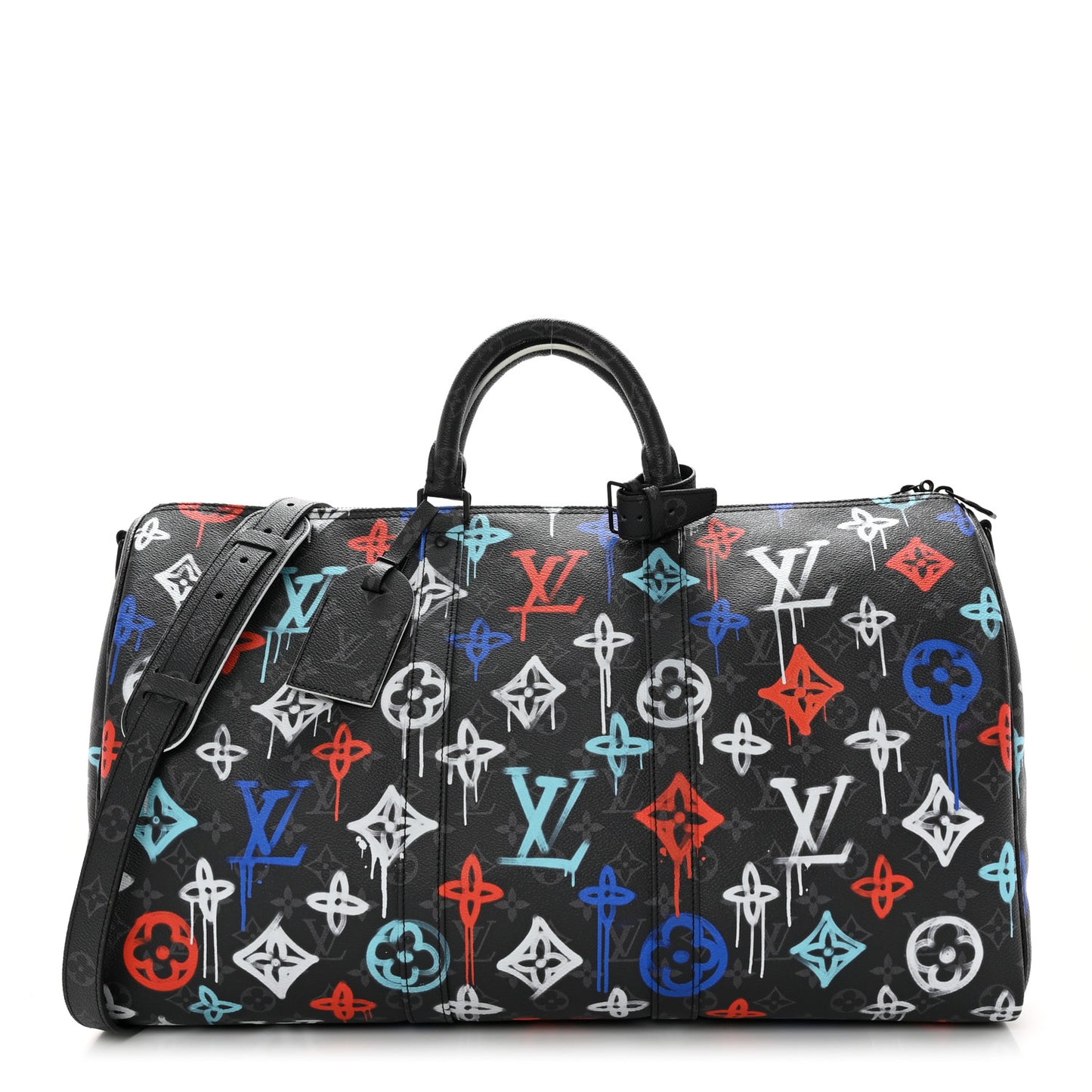 Monogram Eclipse LV Graffiti Keepall Bandouliere 50 Multicolor