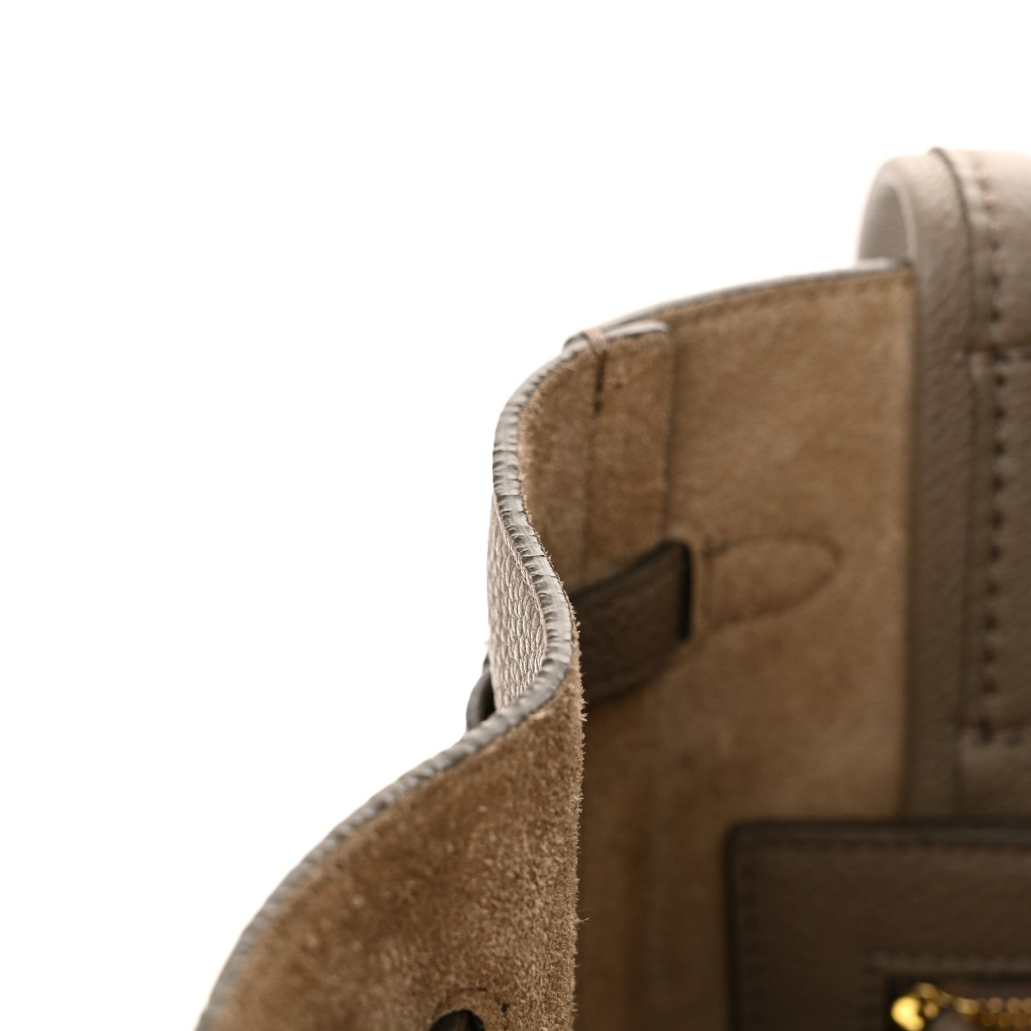 Soft Grained Calfskin Small Belt Cabas Phantom Taupe