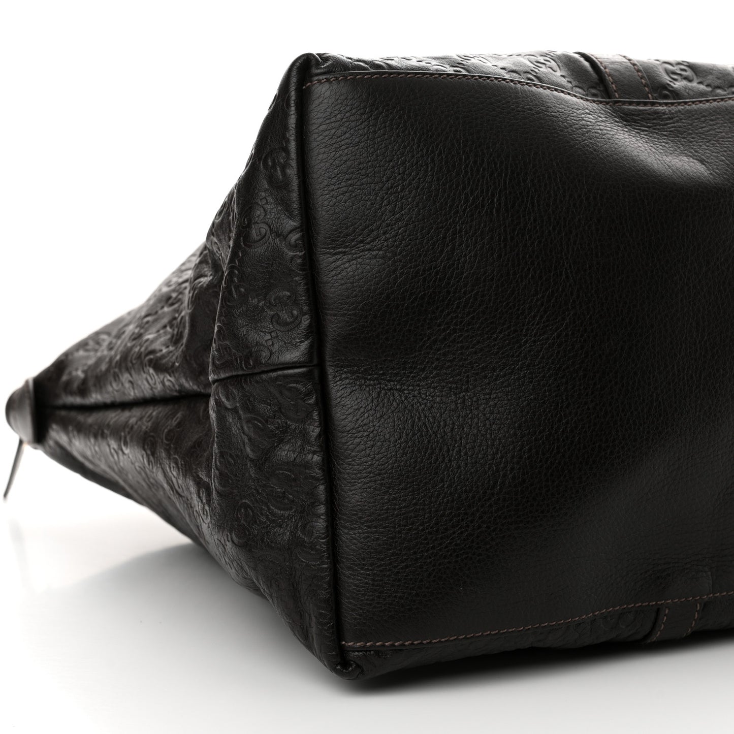 Guccissima Medium Joy Tote Bag Dark Brown