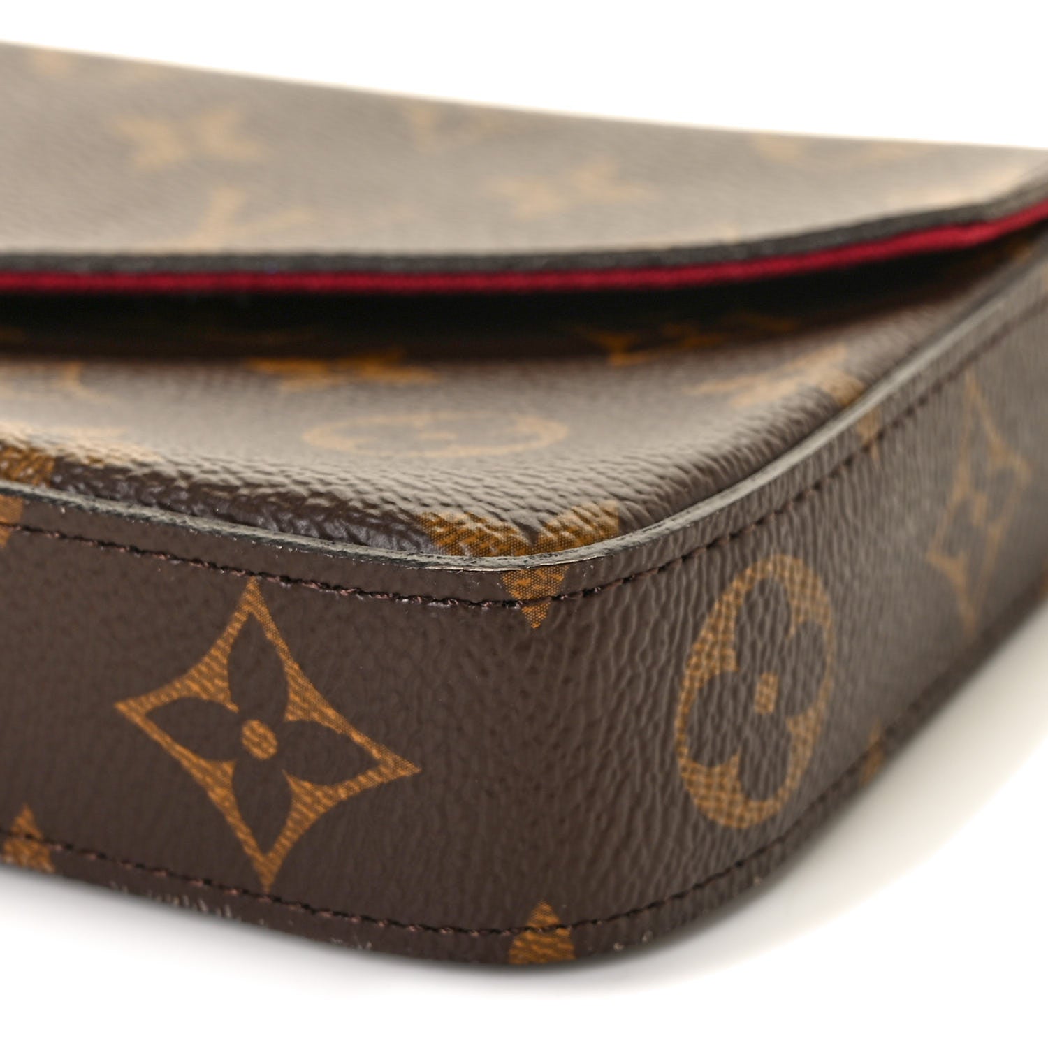 Louis Vuitton Monogram Pochette Felicie Chain Wallet Fuchsia 9 of 10