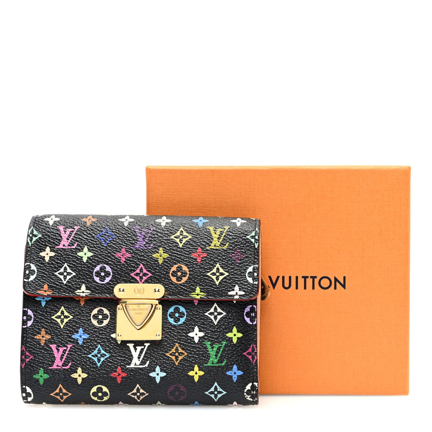 Monogram Multicolor Koala Wallet Black
