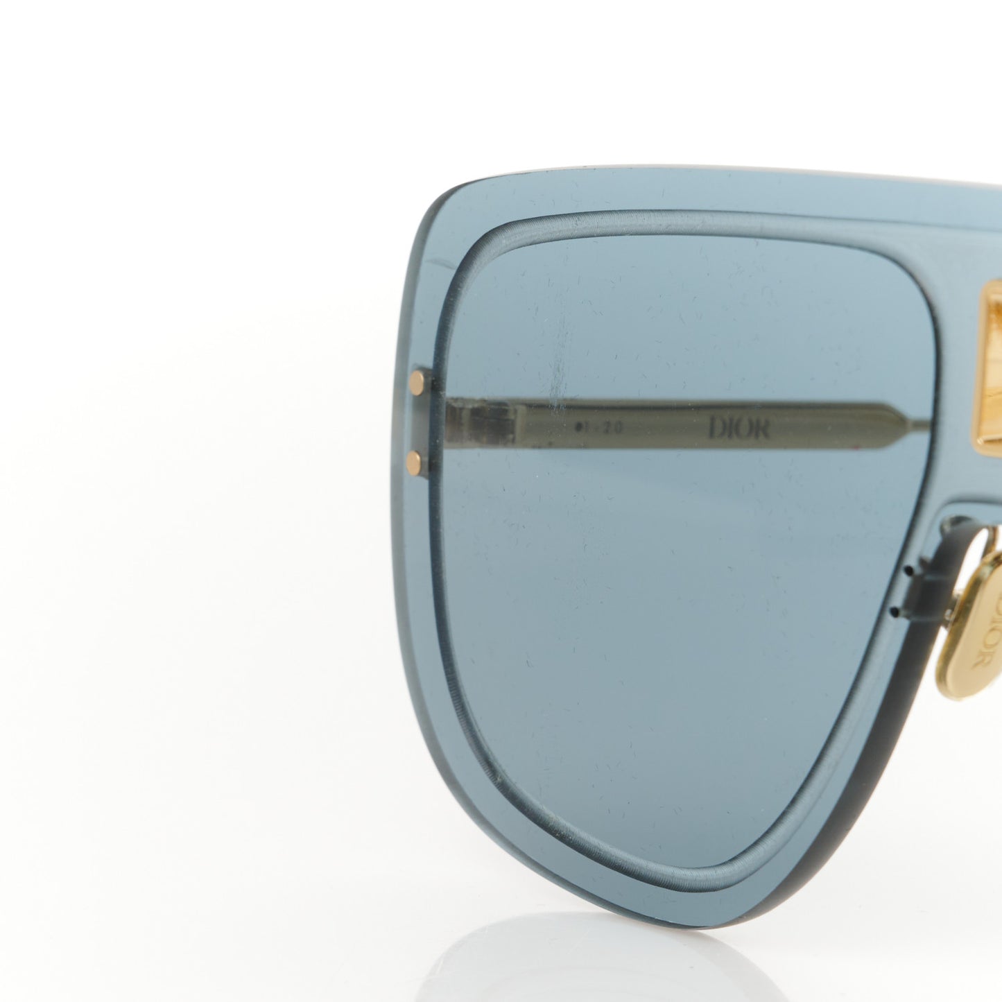 UltraDior Mask Sunglasses Gold Blue