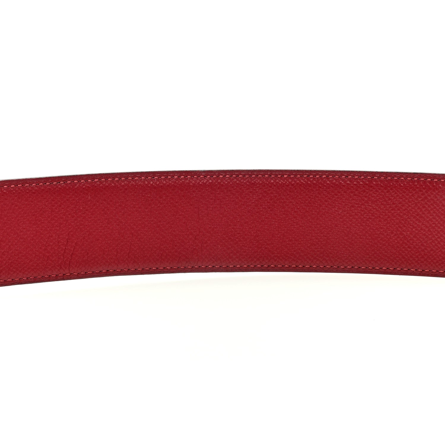 Hermes Epsom 42mm Constance 2 H Belt 80 32 Black Rouge Vif 3 of 5