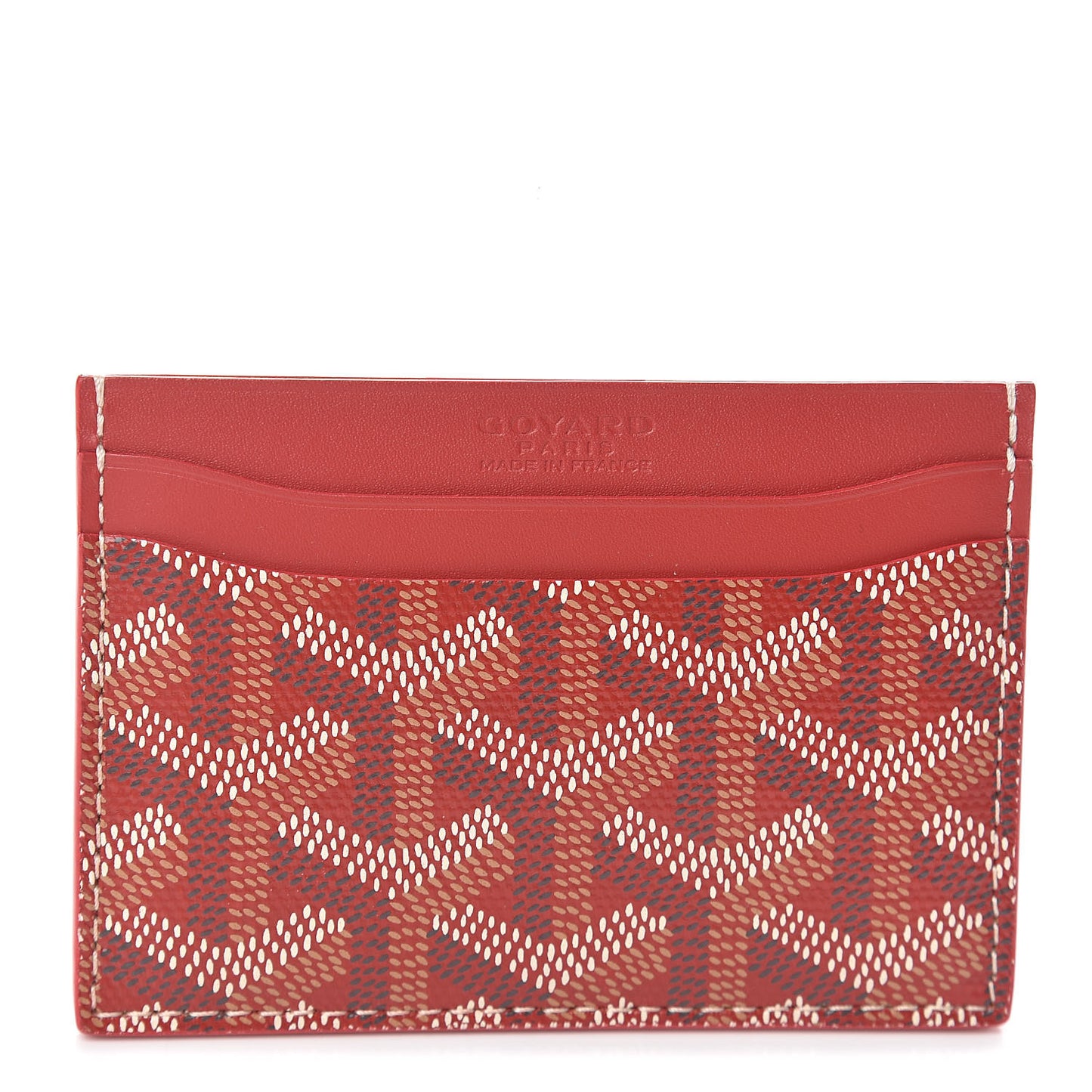 Goyardine Saint Sulpice Card Holder Red