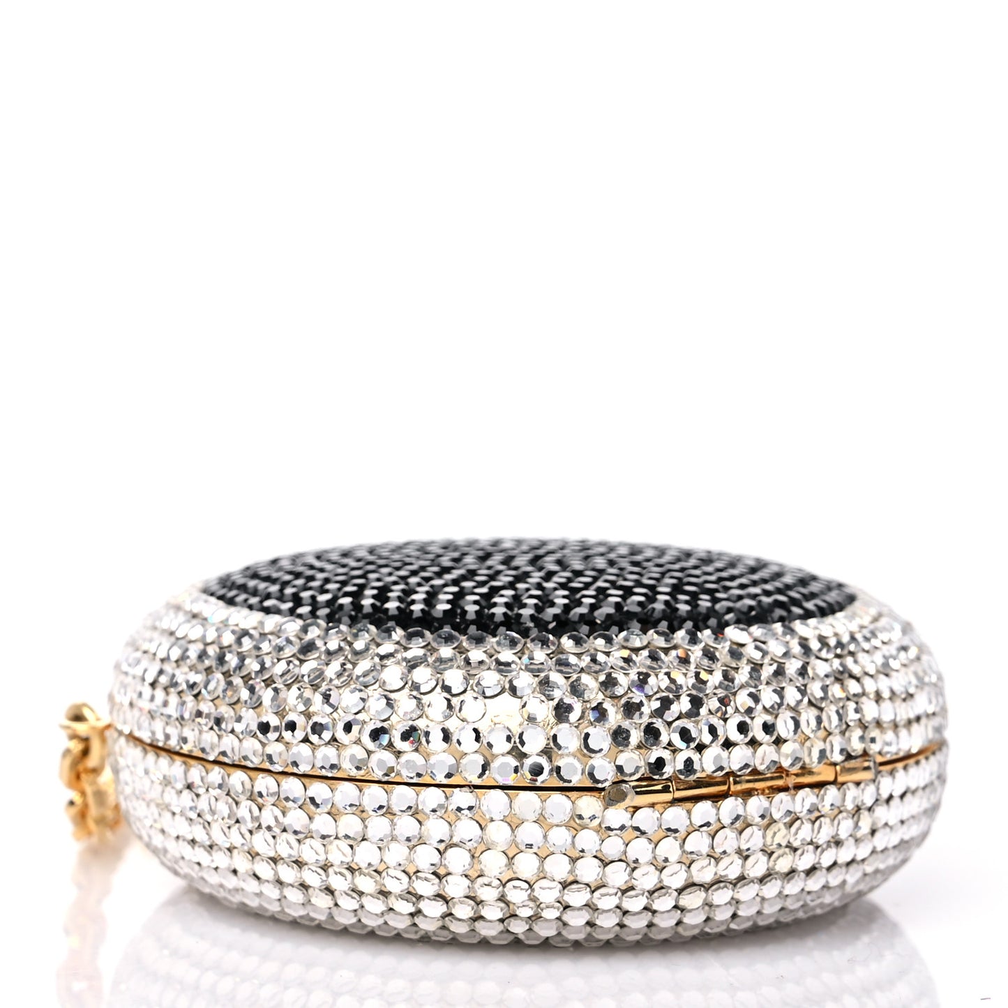 Swarovski Crystal Clutch Silver Black