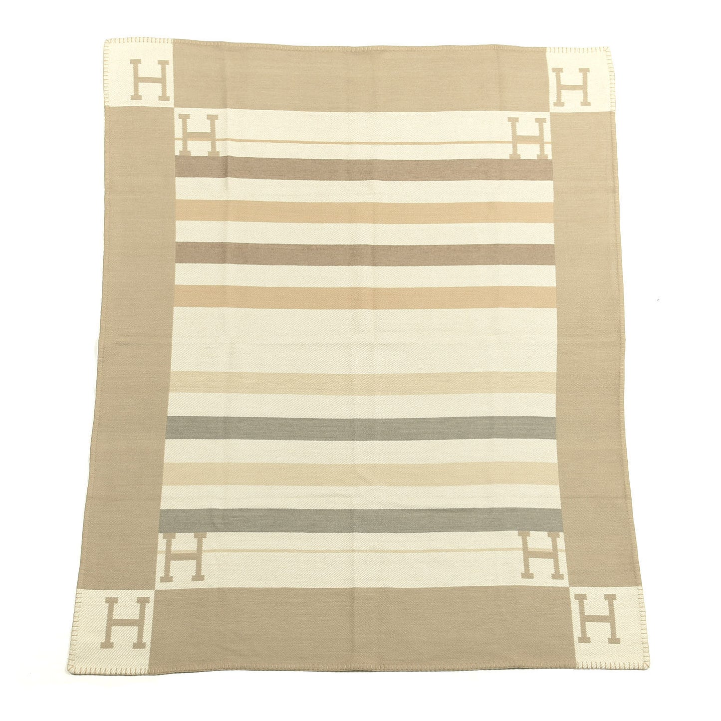 Cashmere Avalon Rocabar Blanket Naturel