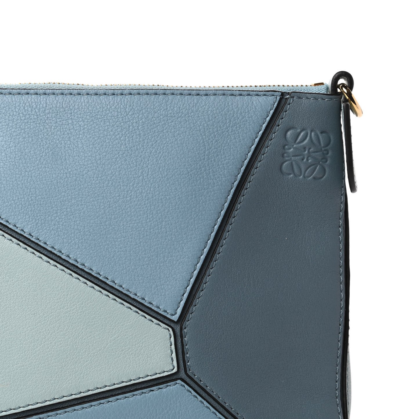 Calfskin Mini Puzzle Bag Stone Blue