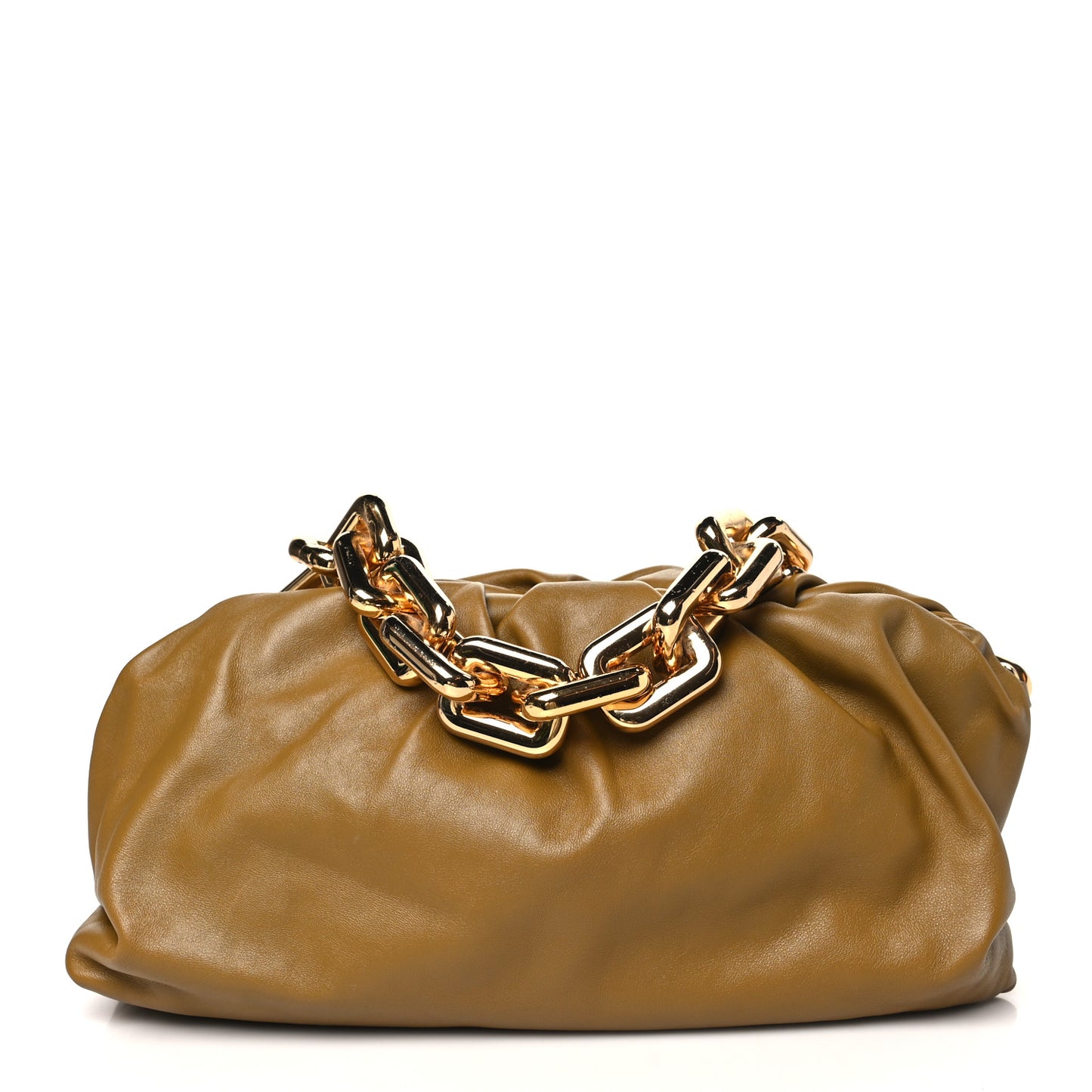 Calfskin The Pouch Chain Moutarde