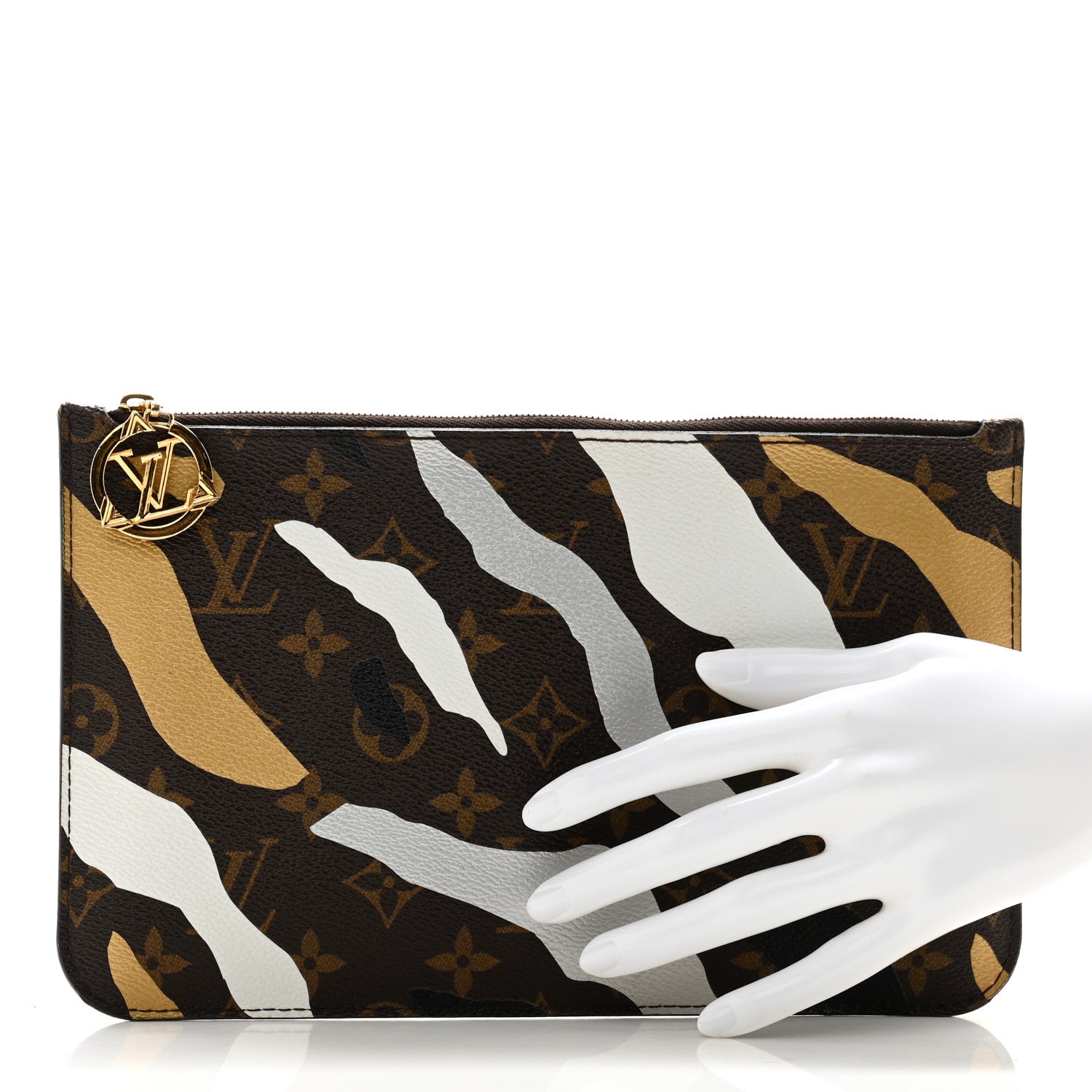 Louis Vuitton X LOL Monogram Neverfull MM GM Pochette Gold Silver 2 of 11