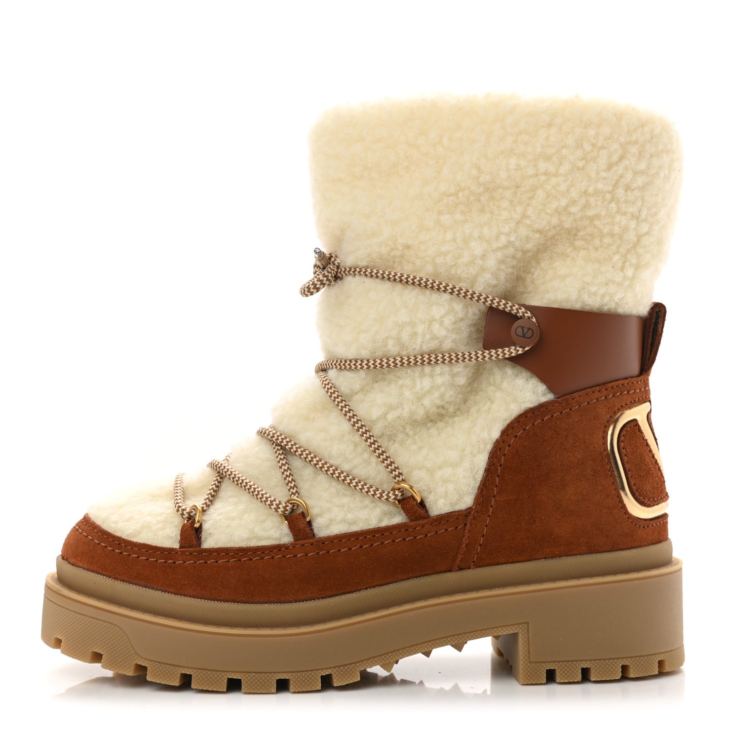 Suede Shearling Vlogo Trekkgirl 25/40mm Boots 38.5 Selleria