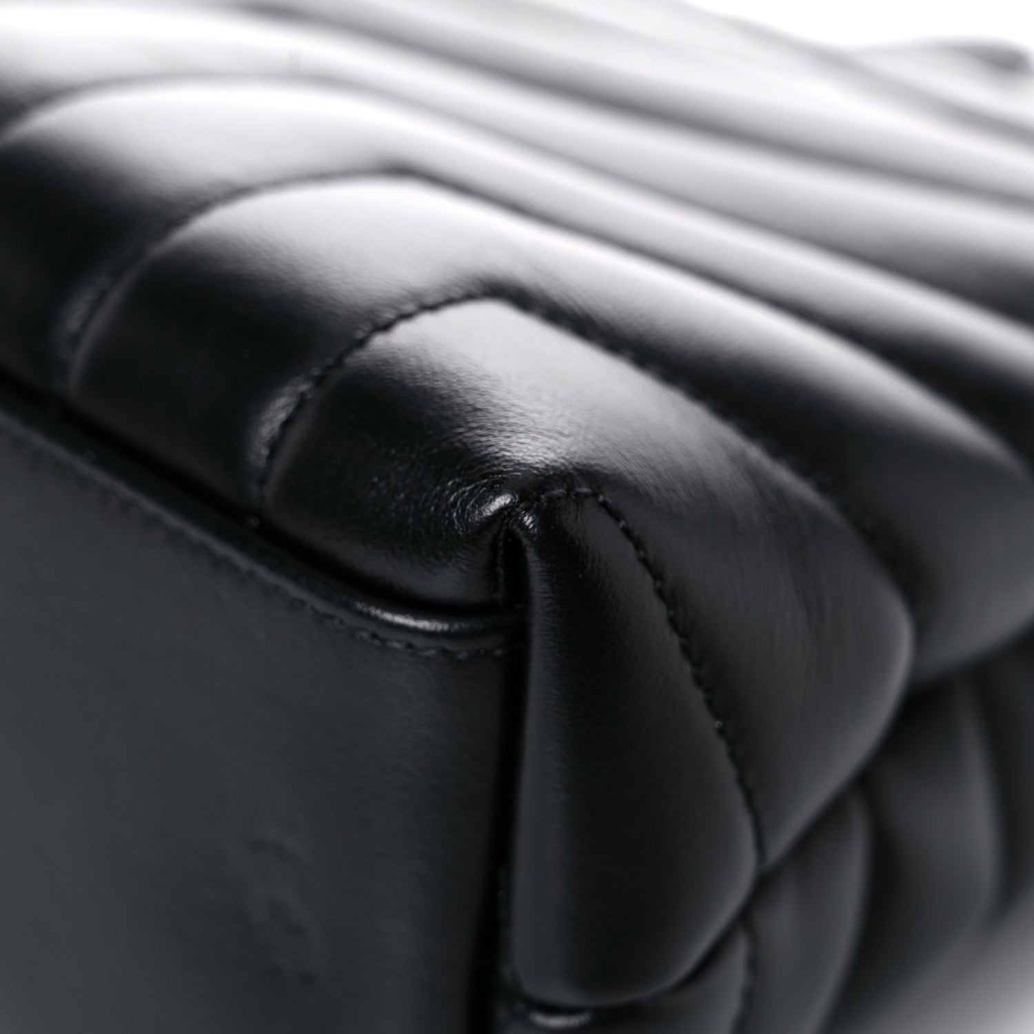 Saint Laurent Calfskin Y Quilted Monogram Small Loulou Chain Satchel Black 11 of 16