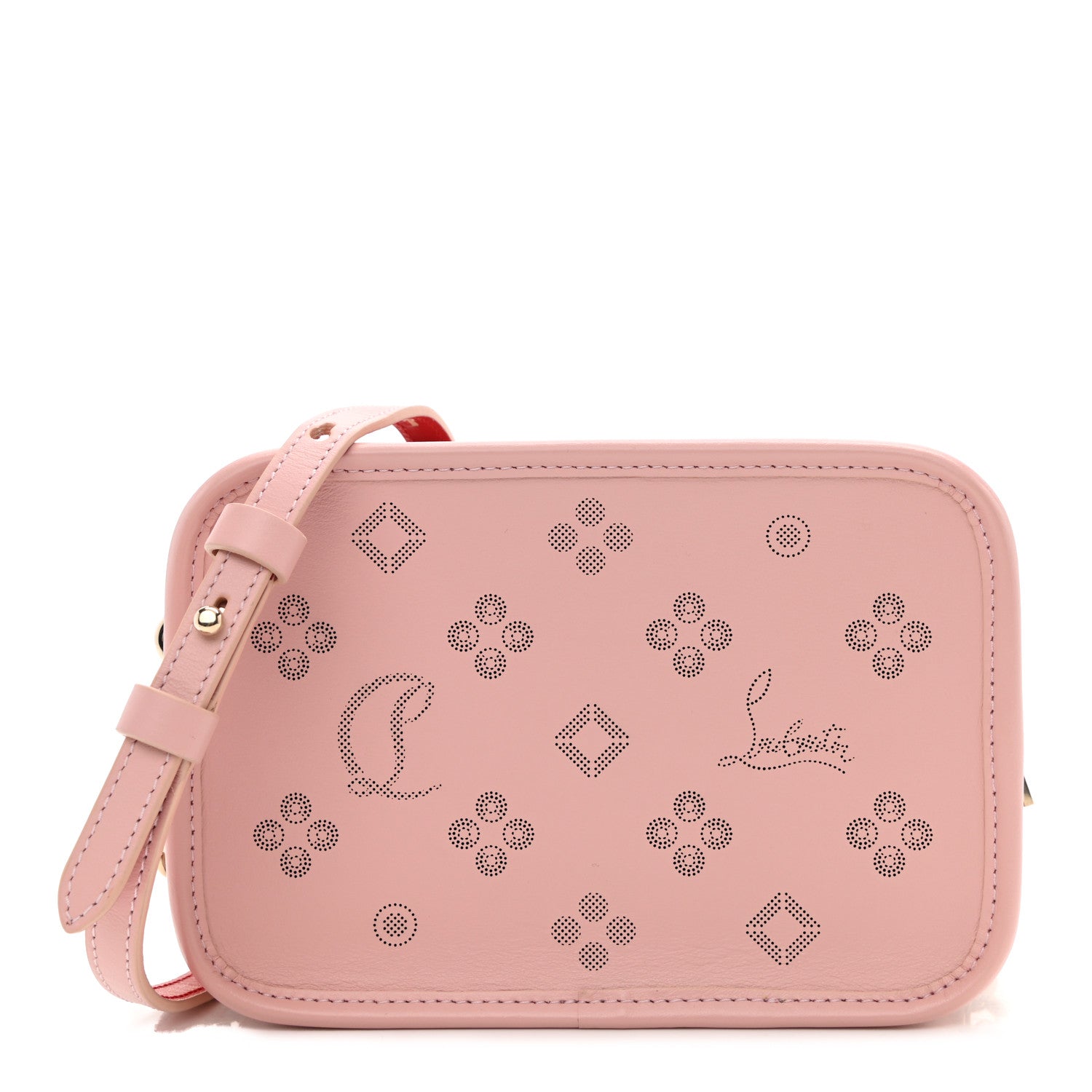 Christian Louboutin Calfskin Small Radioloubi Pink 1 of 7