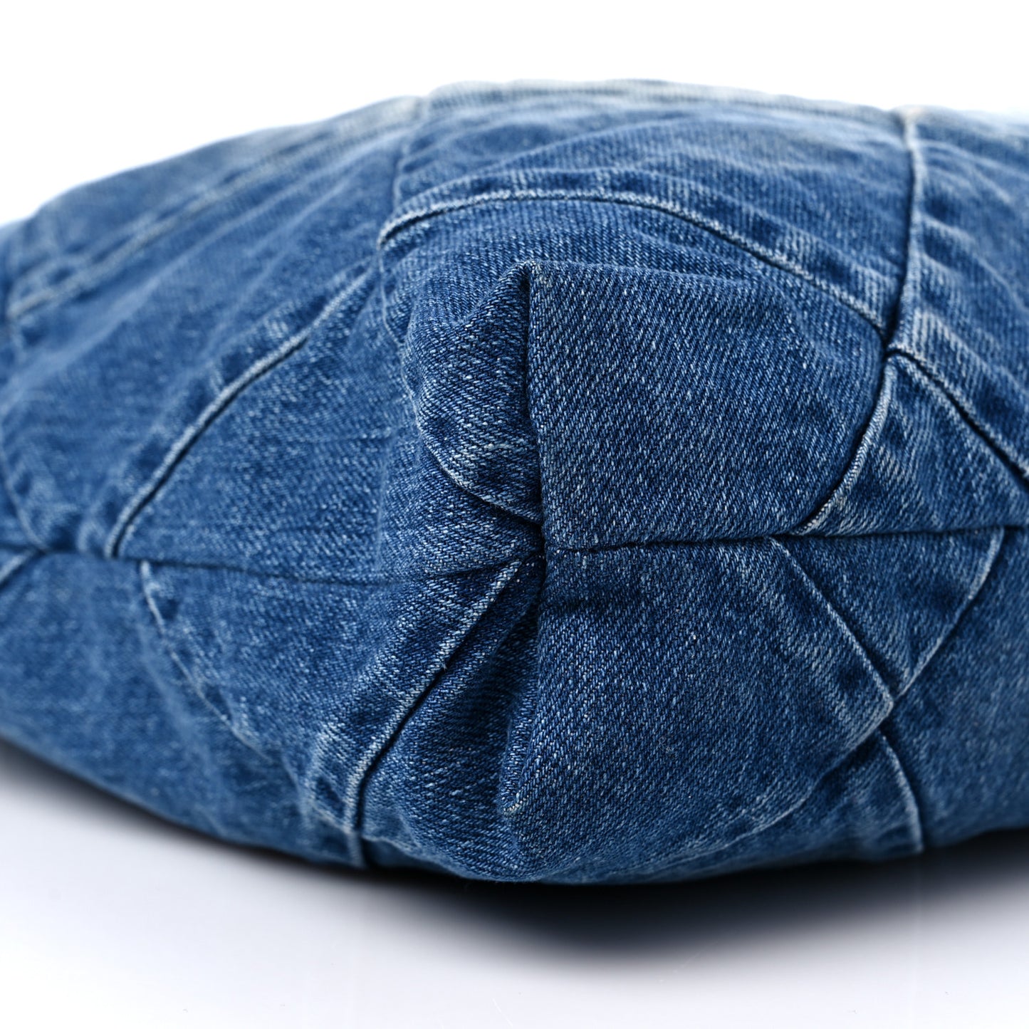 Denim Quilted Chanel 22 Blue