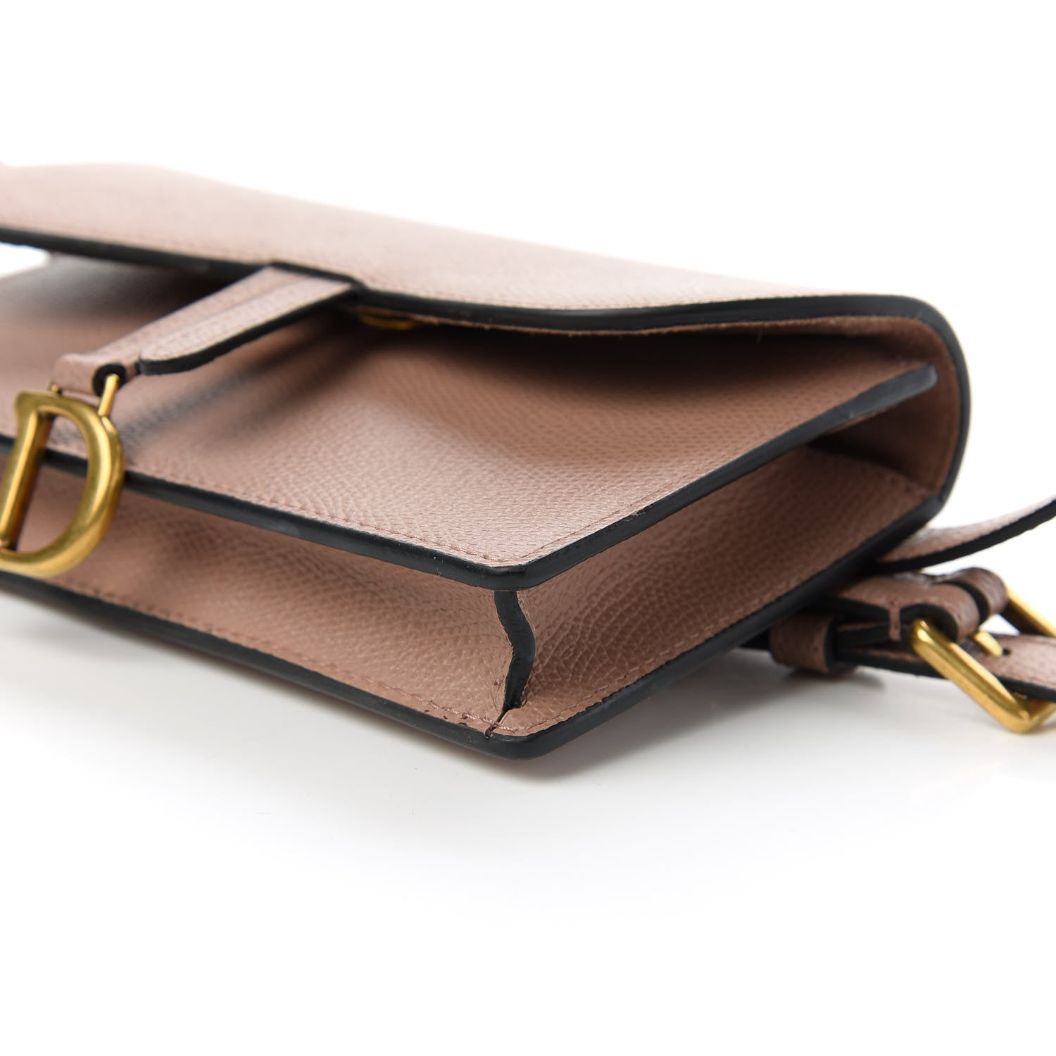 Christian Dior Grained Calfskin Saddle Clutch Fard 7 of 10