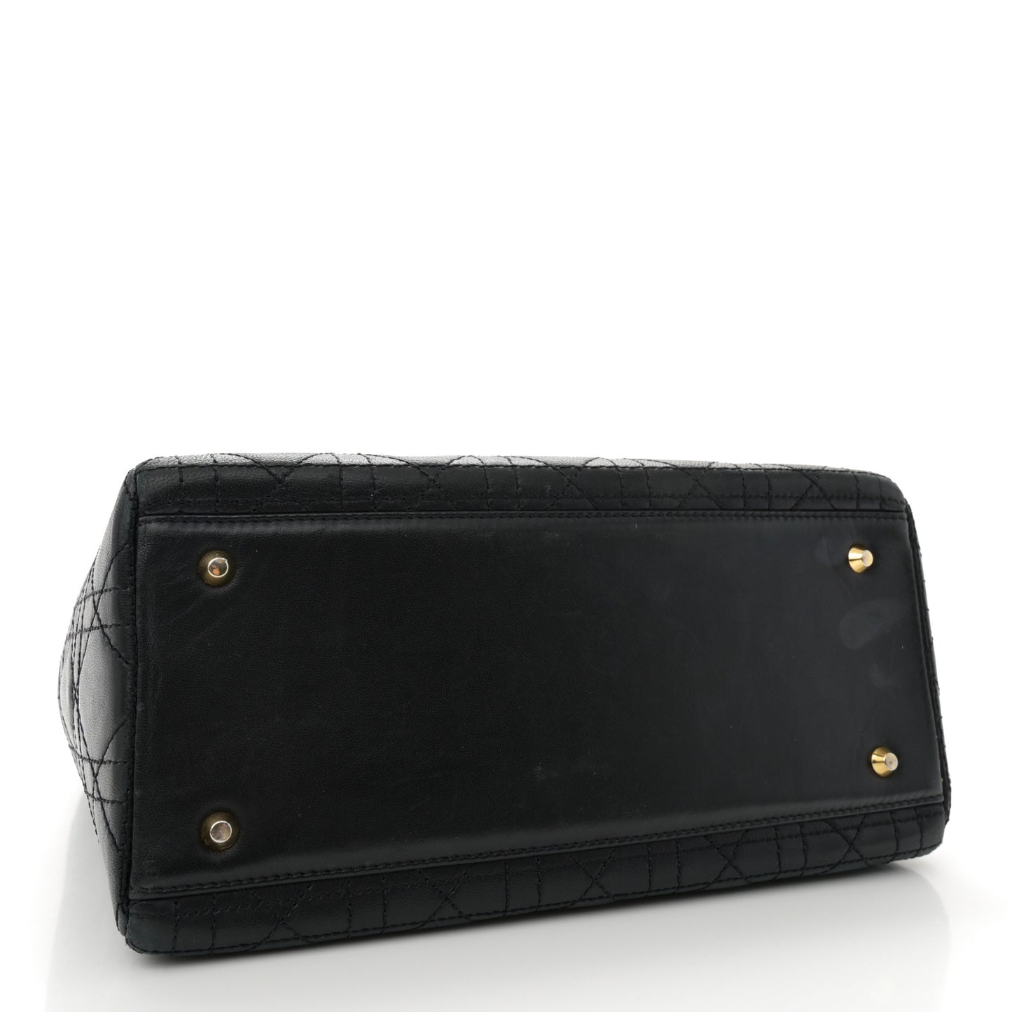 Lambskin Cannage Medium Lady Dior Black