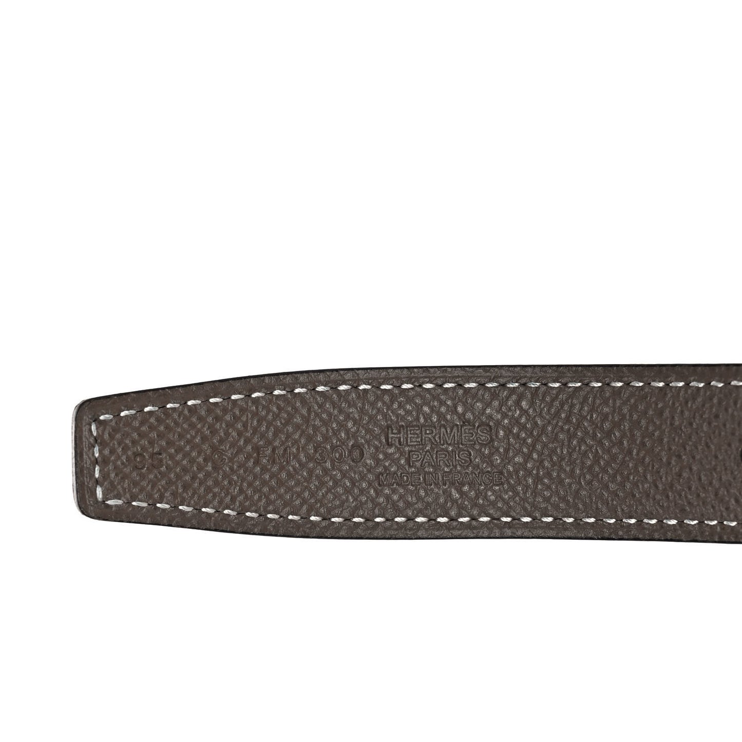 Swift Epsom 24mm H Belt 95 Black Etoupe
