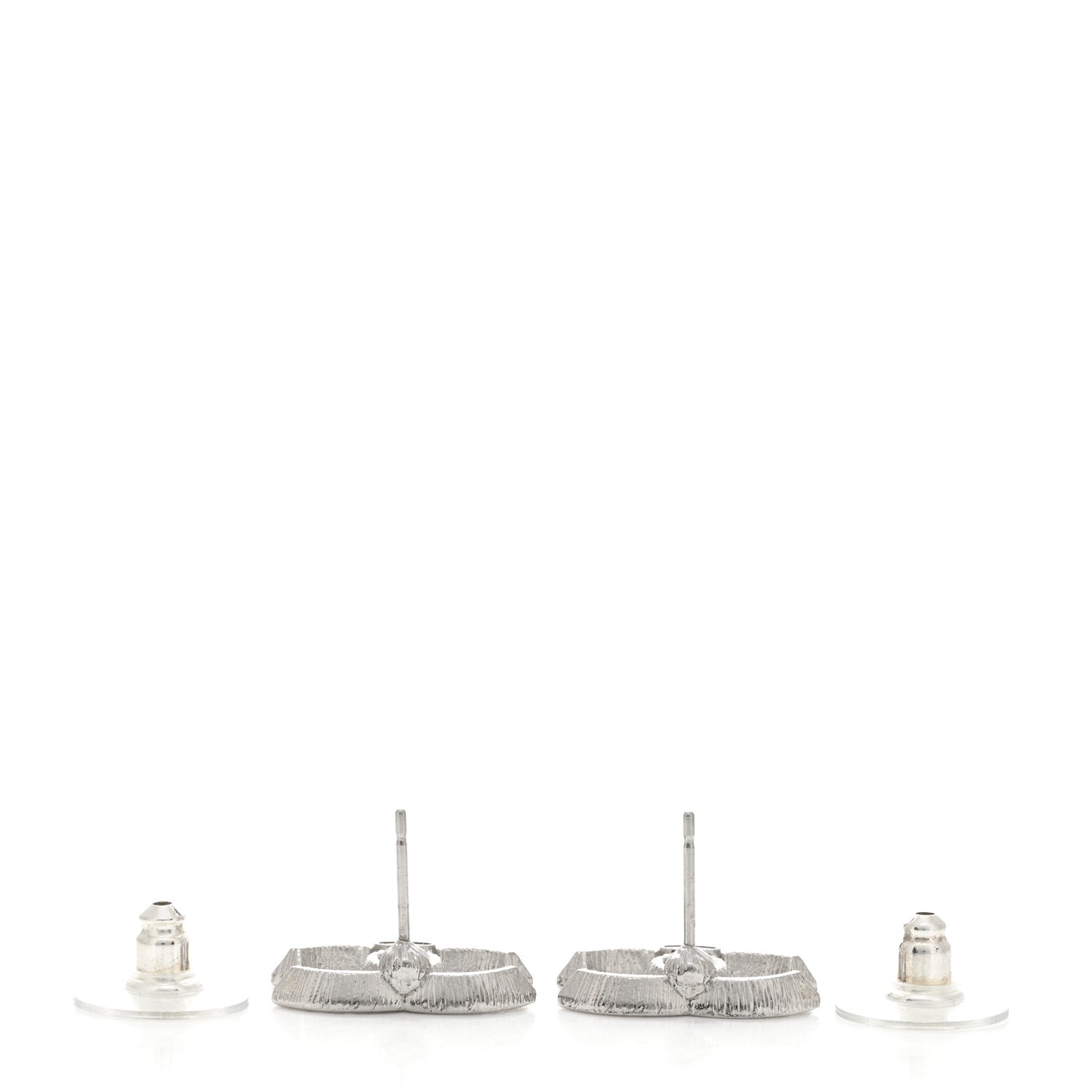 Crystal CC Earrings Silver