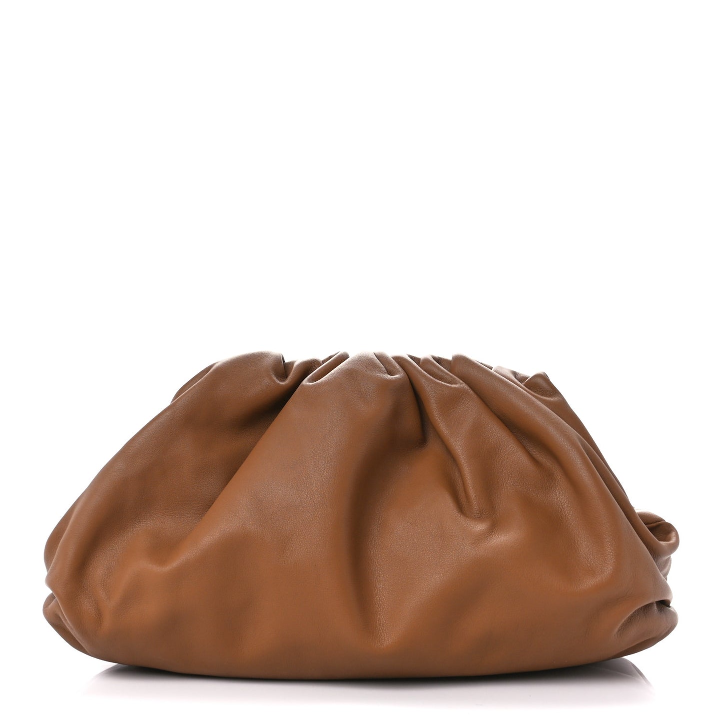 Smooth Butter Calf The Pouch Oversized Clutch Teak