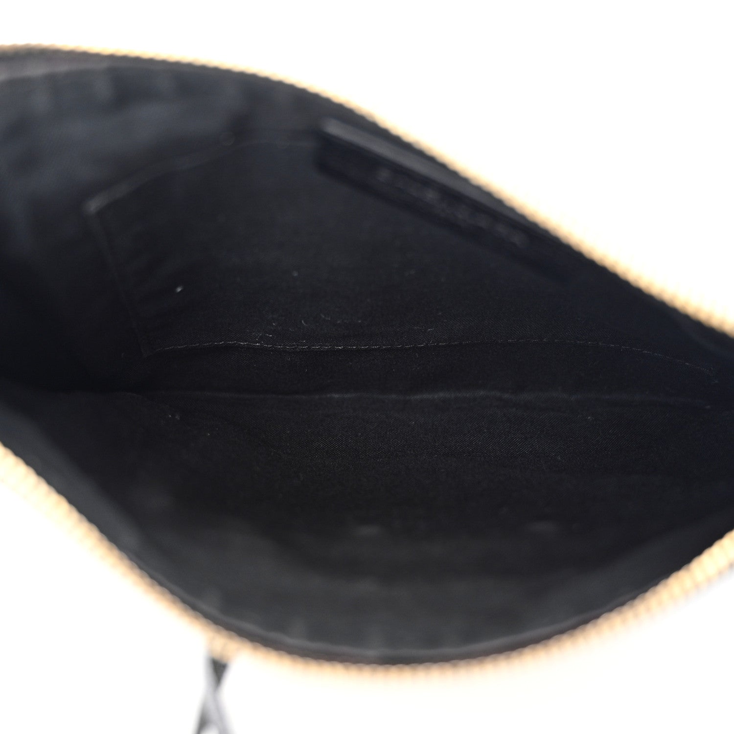 Balenciaga Chevre Gold Metallic Edge Hardware Pouch Black 5 of 9