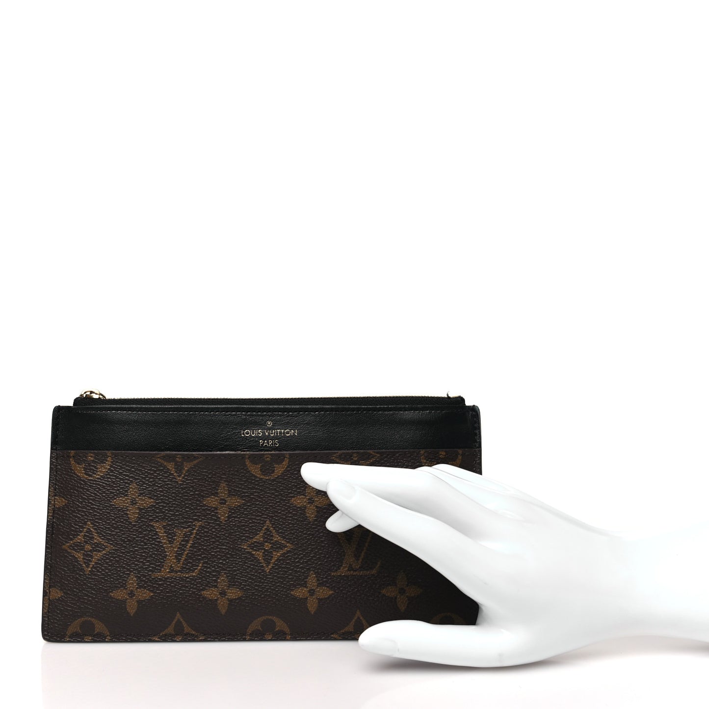 Monogram Slim Purse Black