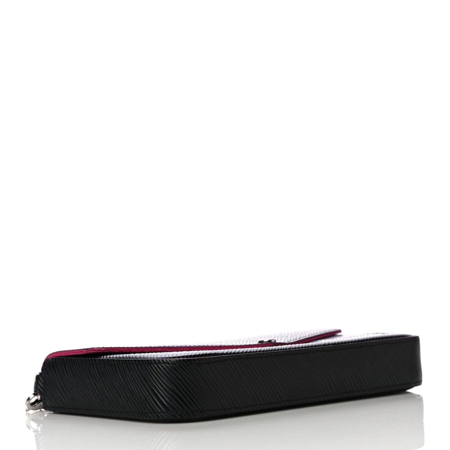 Epi Pochette Felicie Black Hot Pink