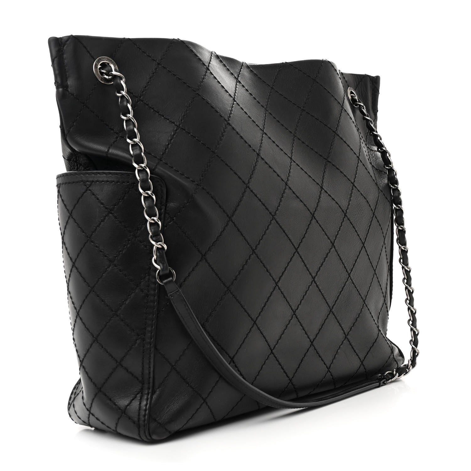 Chanel Calfskin CC Pocket Hobo Black 3 of 18