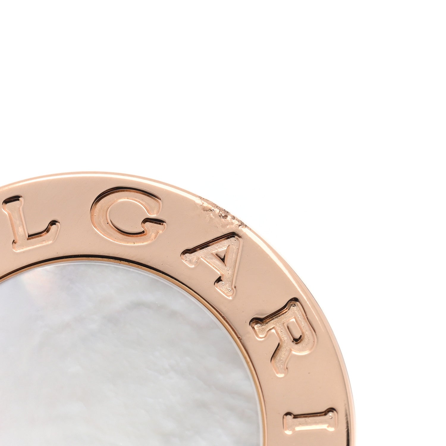 Bulgari 18K Rose Gold Mother of Pearl BVLGARI BVLGARI Ring 52 6 5 of 5