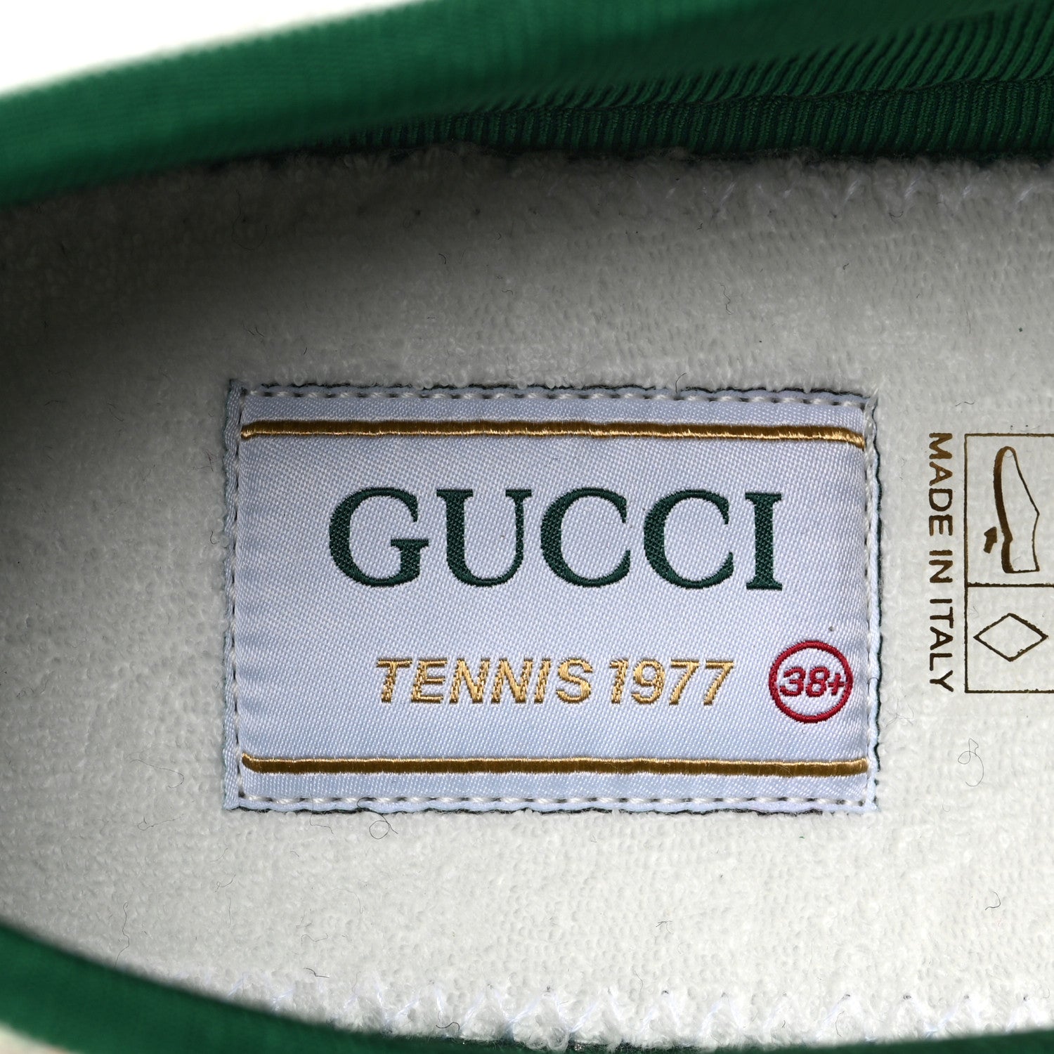 Gucci X LIBERTY OF LONDON Canvas Web Tracy Print Womens 1977 Tennis Sneakers 38.5 Mint Peach Mystic White 7 of 8