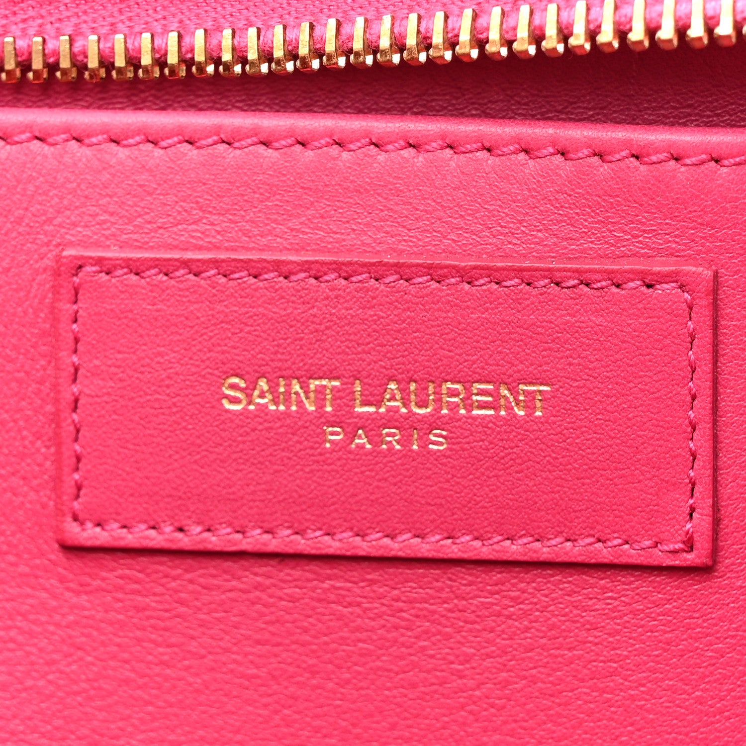 Saint Laurent Calfskin Small Classic Y Cabas Fuchsia 6 of 14
