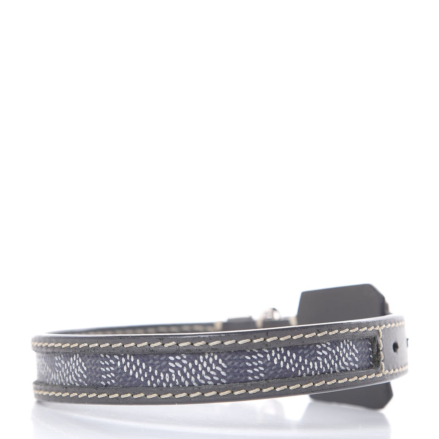 Goyardine Dog Collar Grey