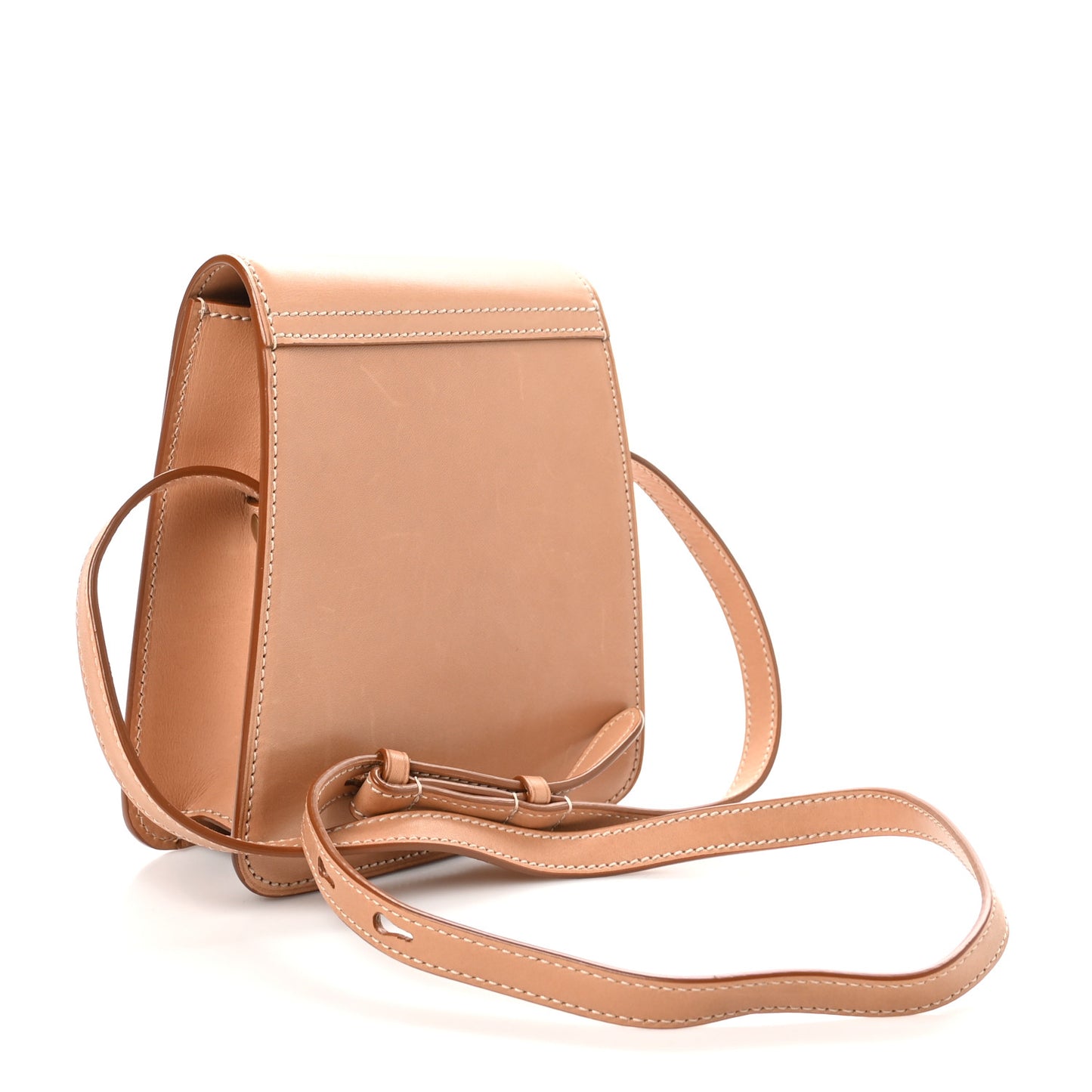 Smooth Calfskin North South Kaia Satchel Vintage Brown