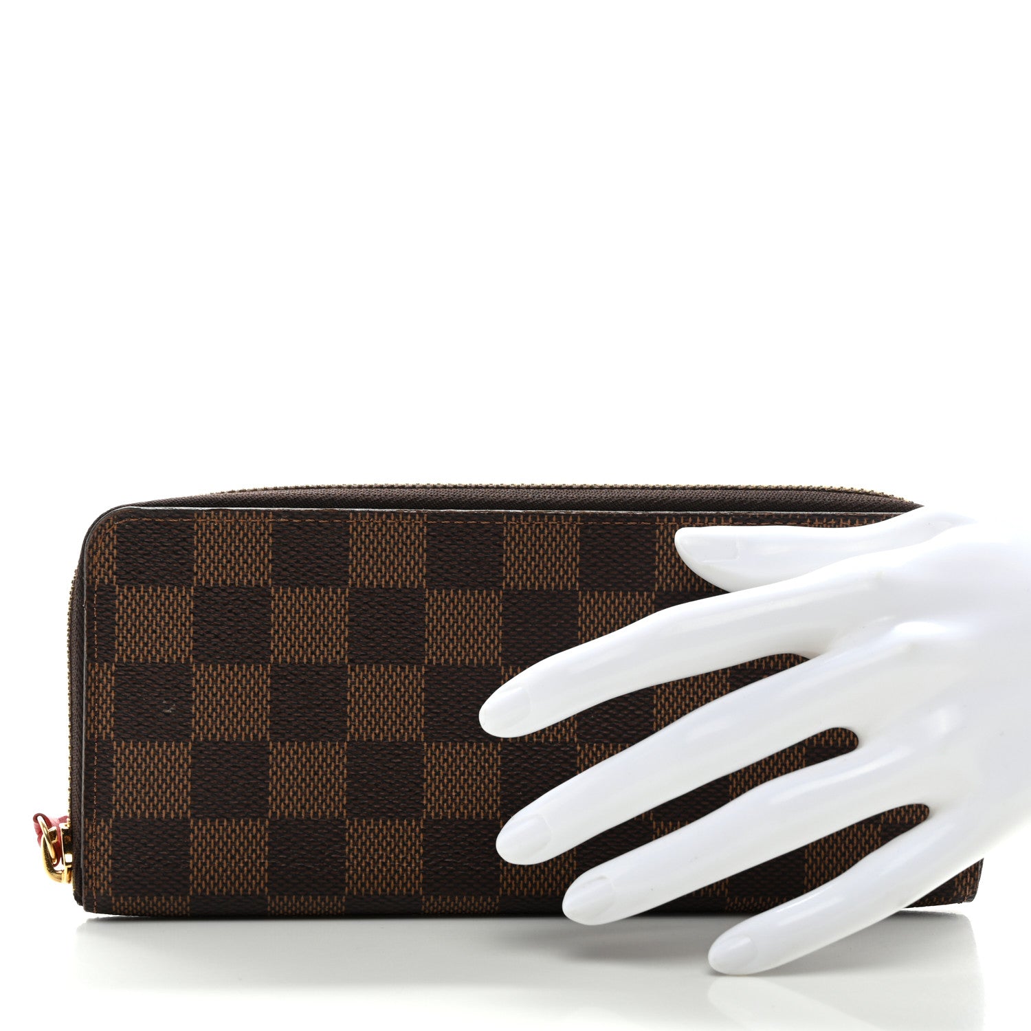 Louis Vuitton Damier Ebene Clemence Wallet Cherry 2 of 7