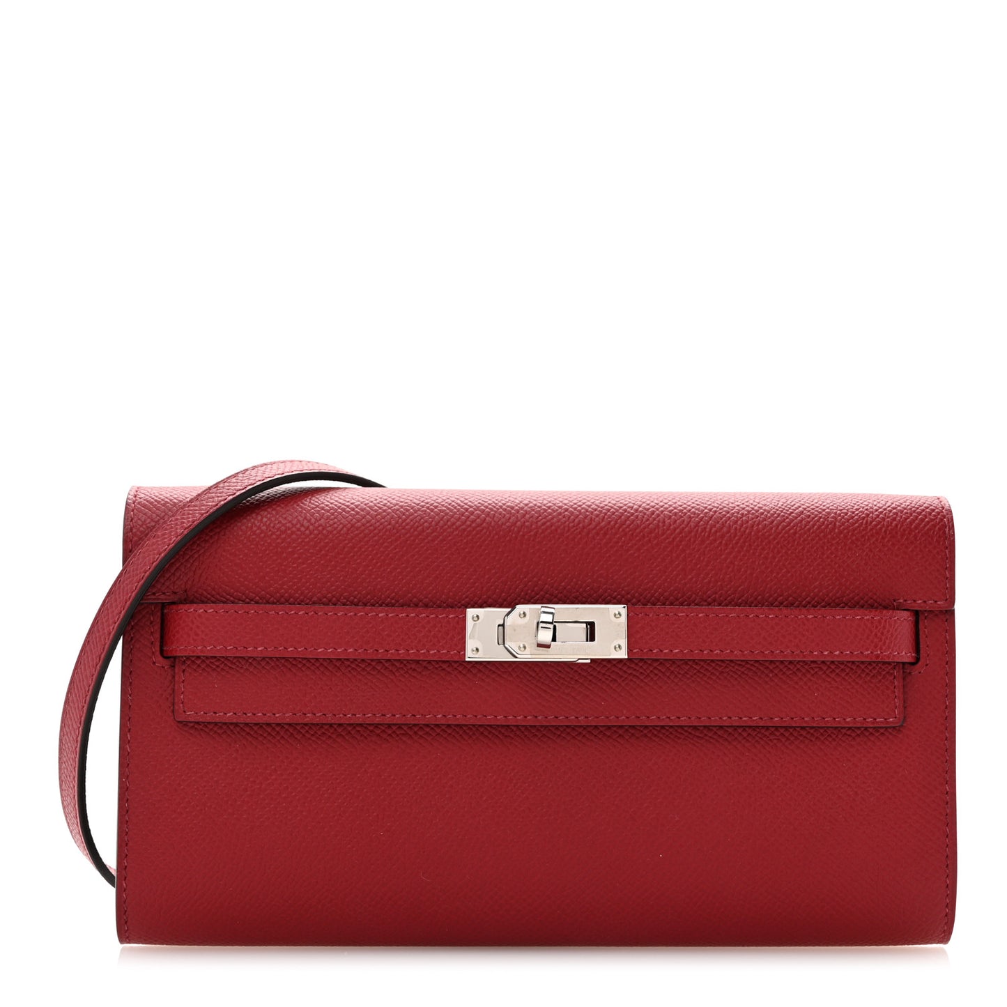 Epsom Kelly Wallet To Go Rouge Grenat
