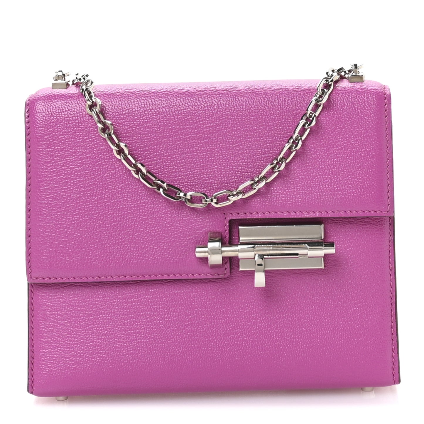 Chevre Mysore Mini Verrou Chaine Bag Magnolia