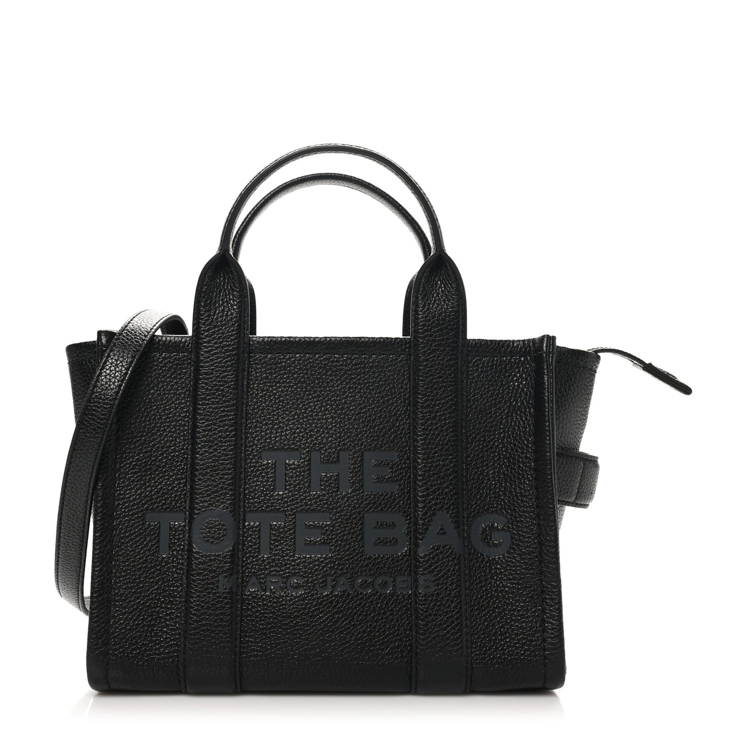 Grained Calfskin Small The Tote Bag Black