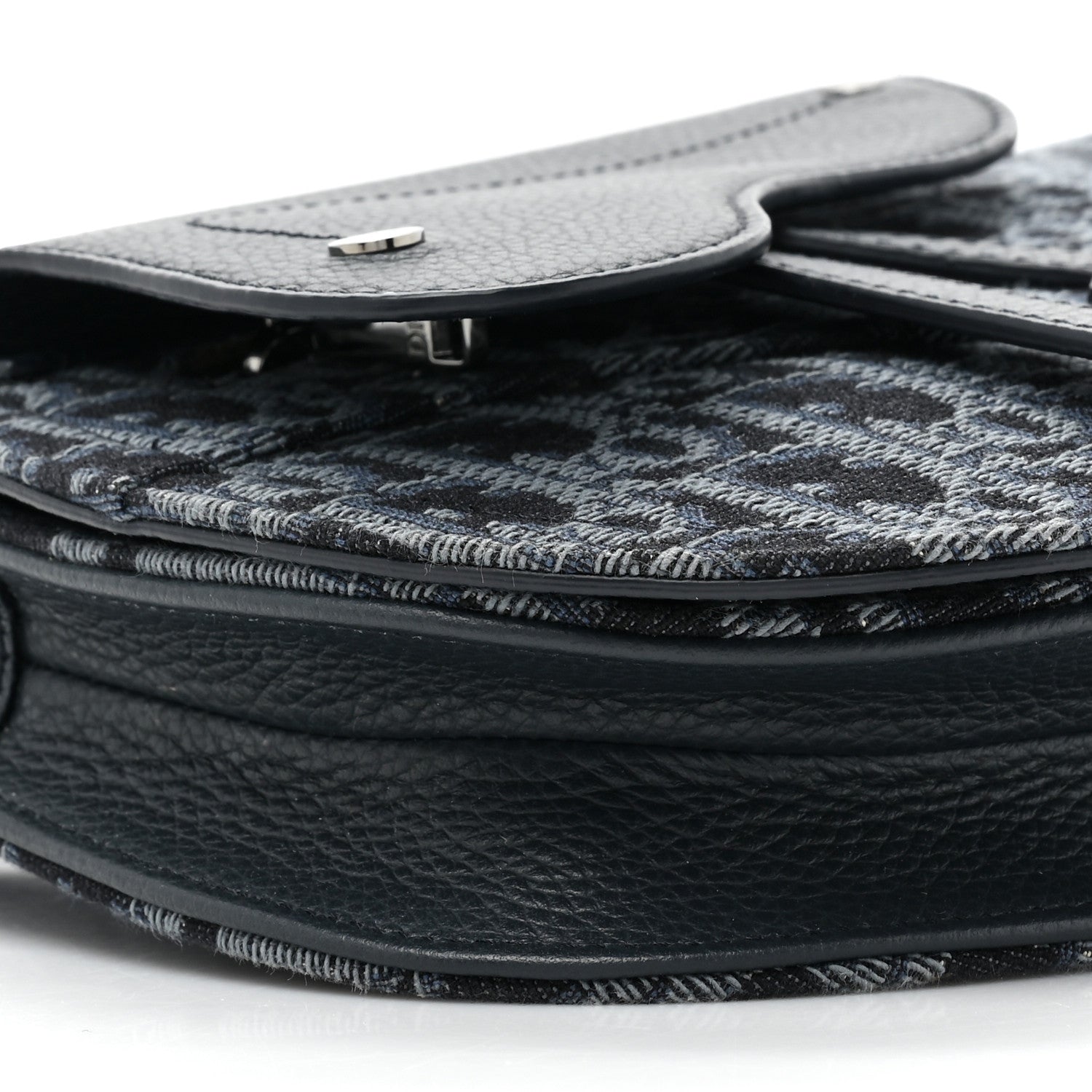 Christian Dior Oblique Saddle Messenger Pouch Blue 7 of 9