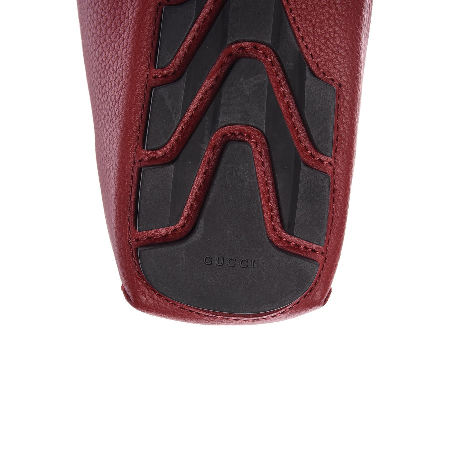 Calfskin Web Mens Driver Loafers 9 Red