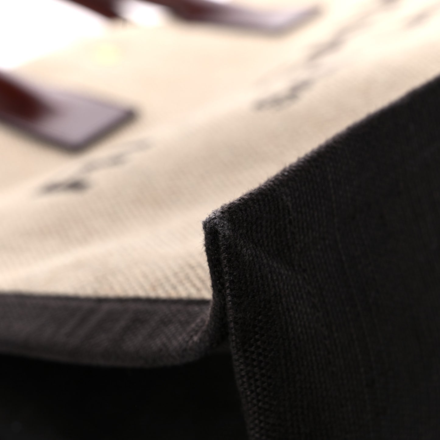Linen Calfskin Rive Gauche Tote Natural