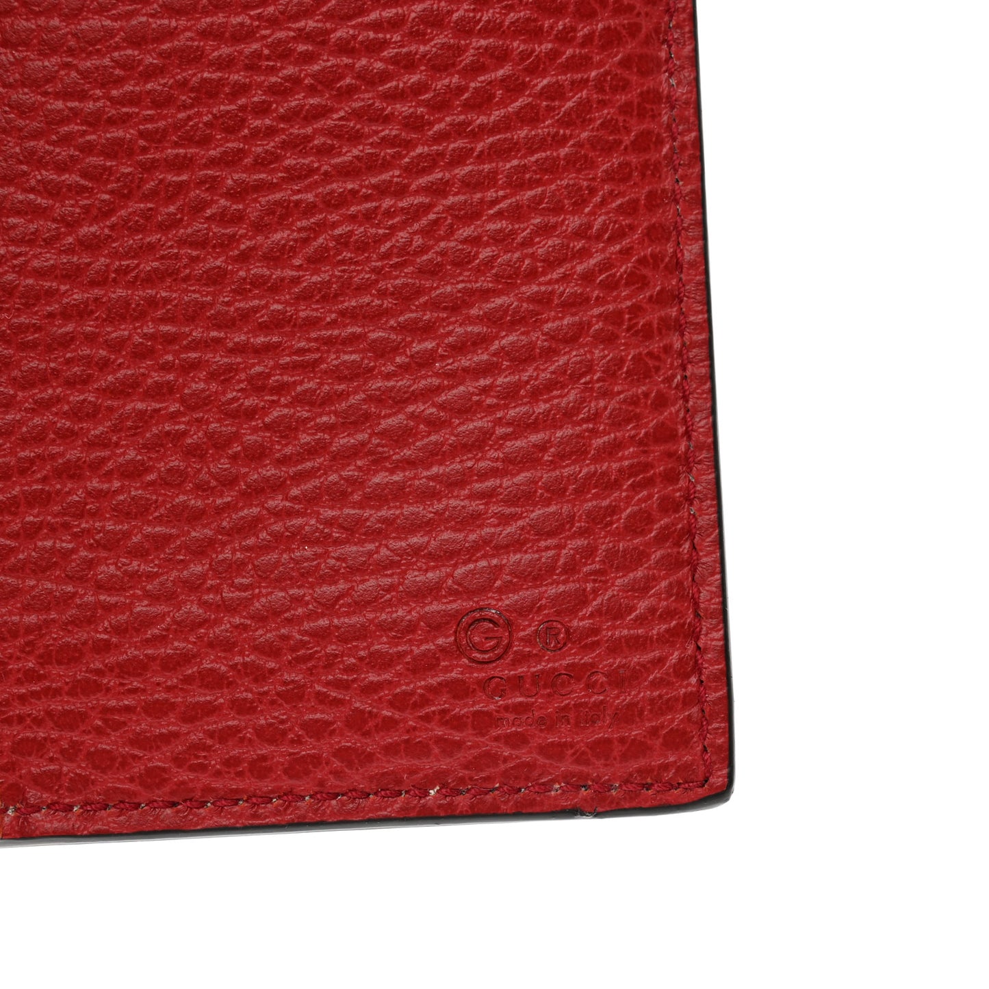 Pebbled Calfskin Interlocking G Continental Wallet Red