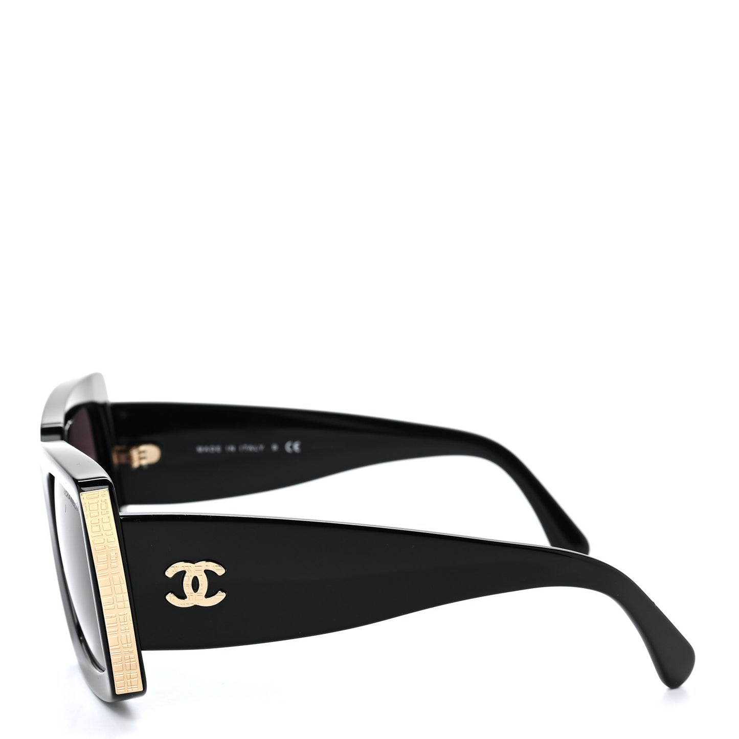 Acetate Rectangle Sunglasses 5435 Black