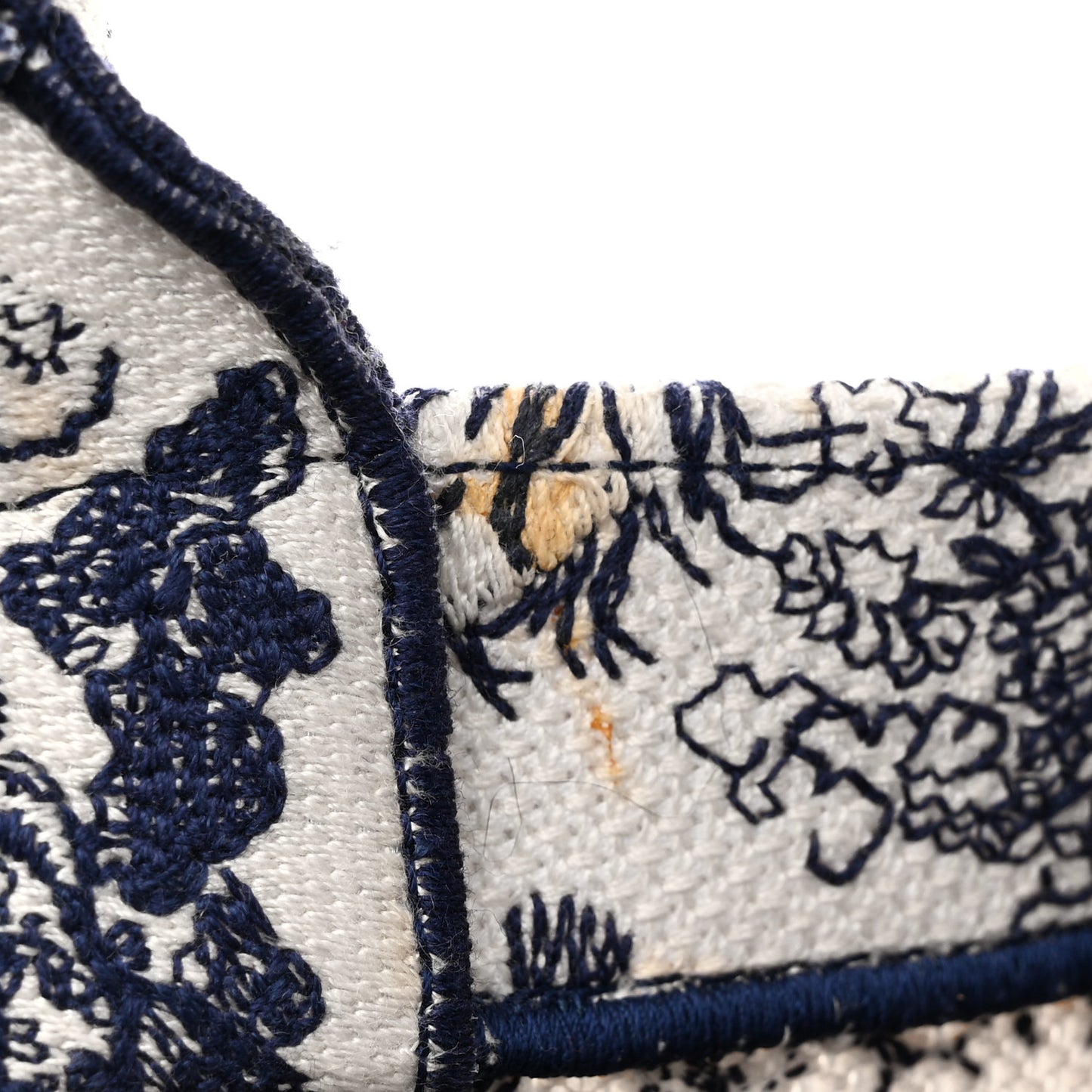 Canvas Embroidered Medium Dioriviera Toile De Jouy Book Tote Blue