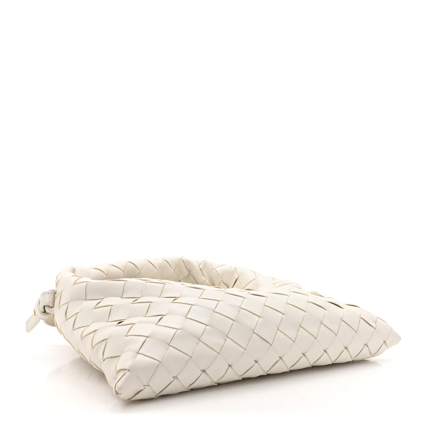 Calfskin Intrecciato Mini Hop White