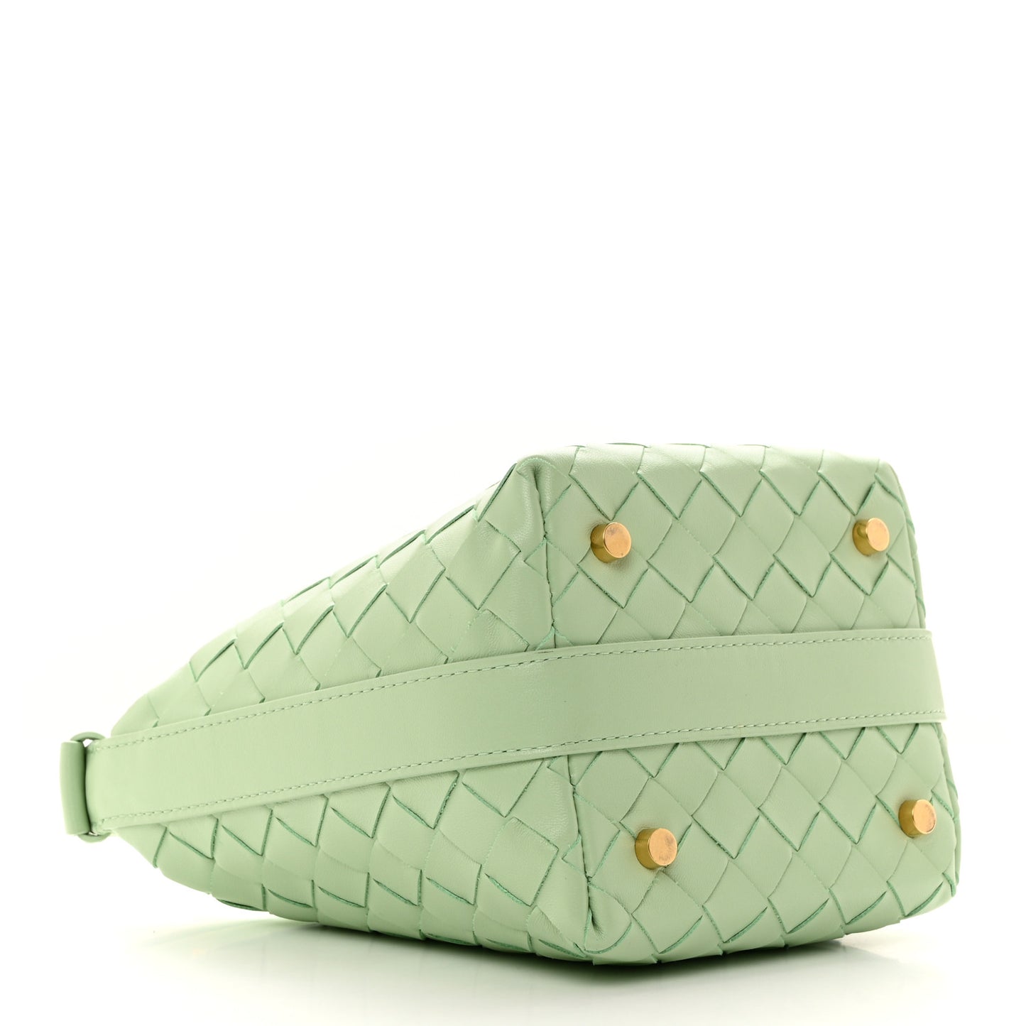 Calfskin Nappa Intrecciato Candy Wallace Fresh Mint