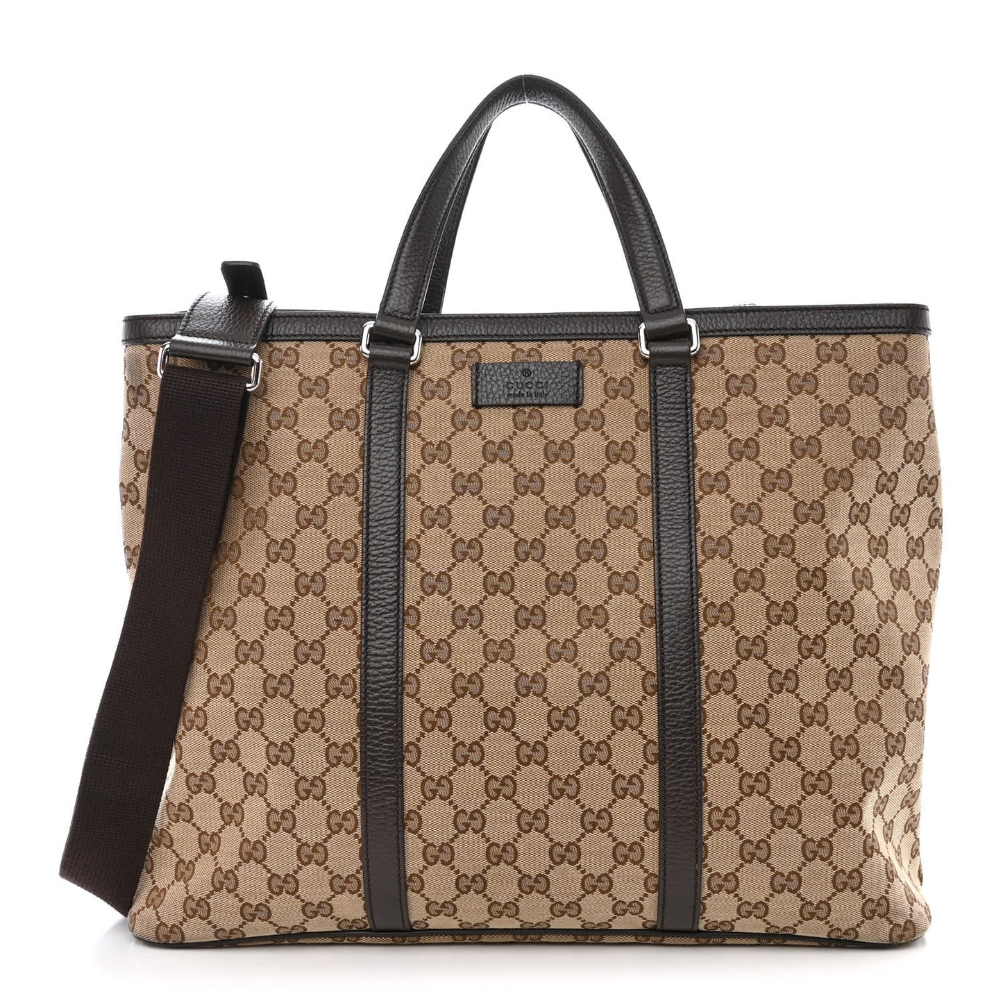 GG Monogram Large Joy Tote Bag Dark Brown