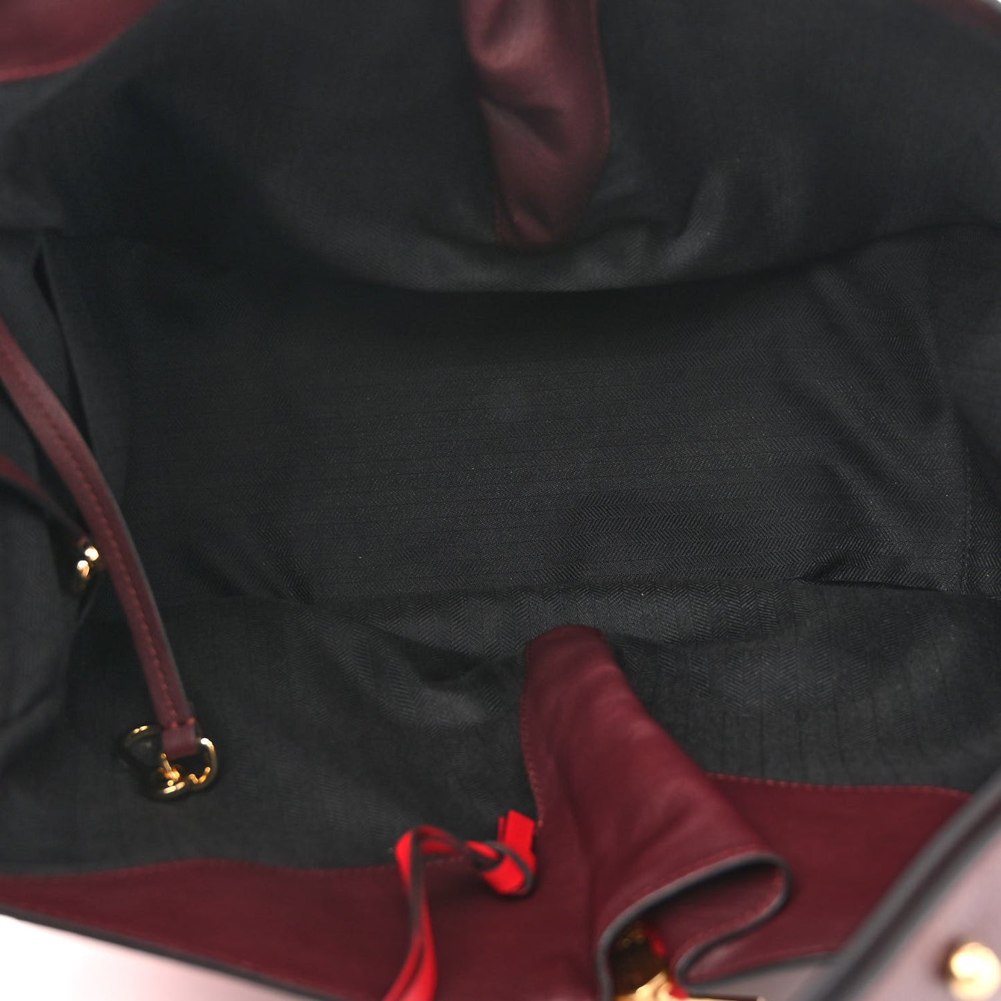 Calfskin Medium Hammock Shoulder Bag Maroon Oxblood