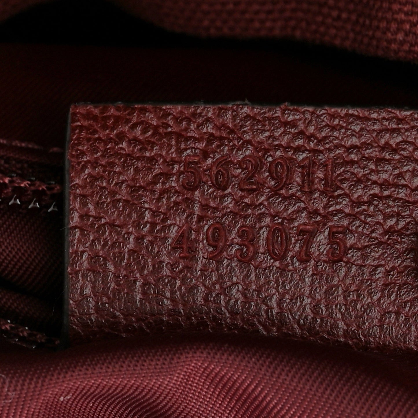 GG Monogram Script Logo Large Double Pocket Backpack Sahara Rubino Bordeaux