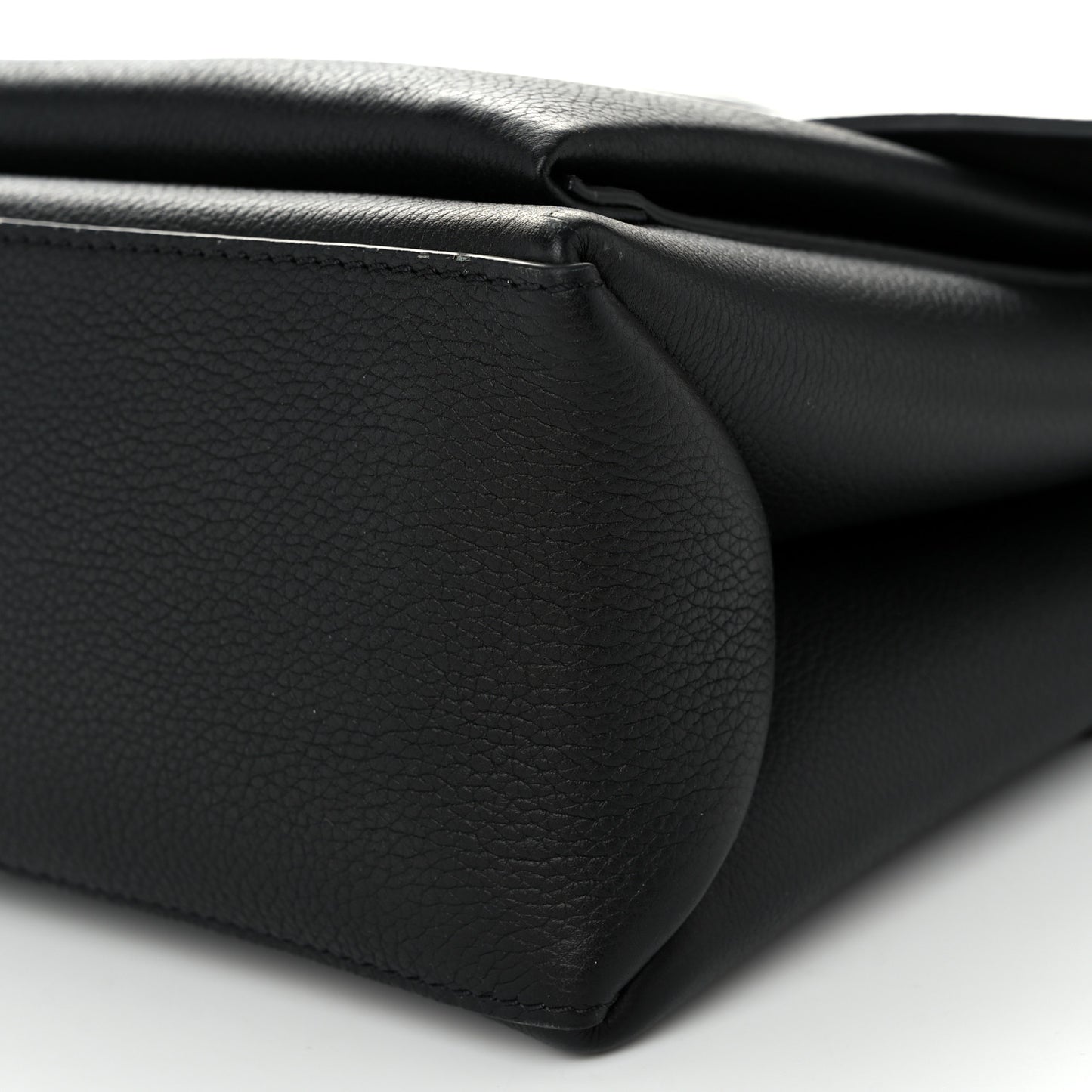 Soft Calfskin My Lockme Top Handle Black