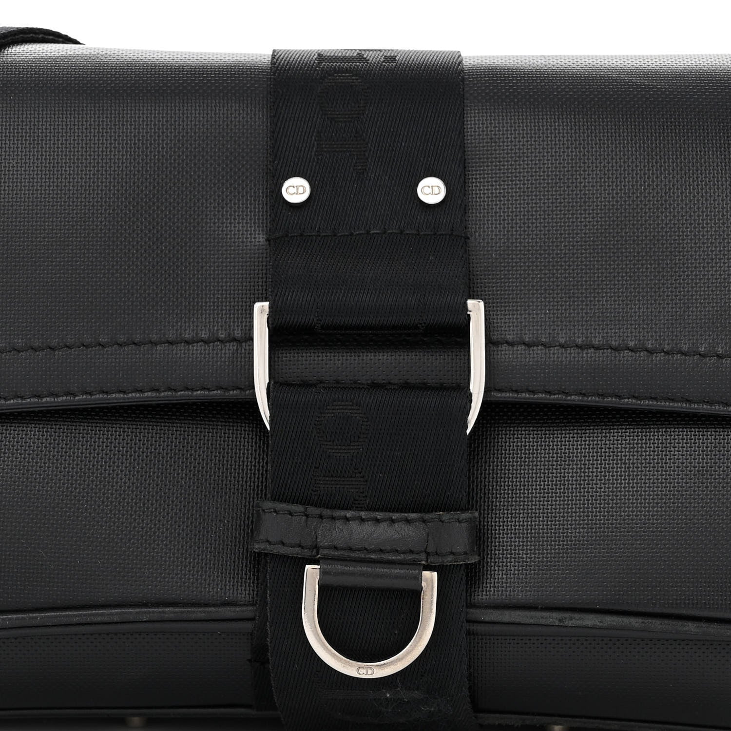 Christian Dior Coated Canvas Crystal Hardcore Bag Black 8 of 16