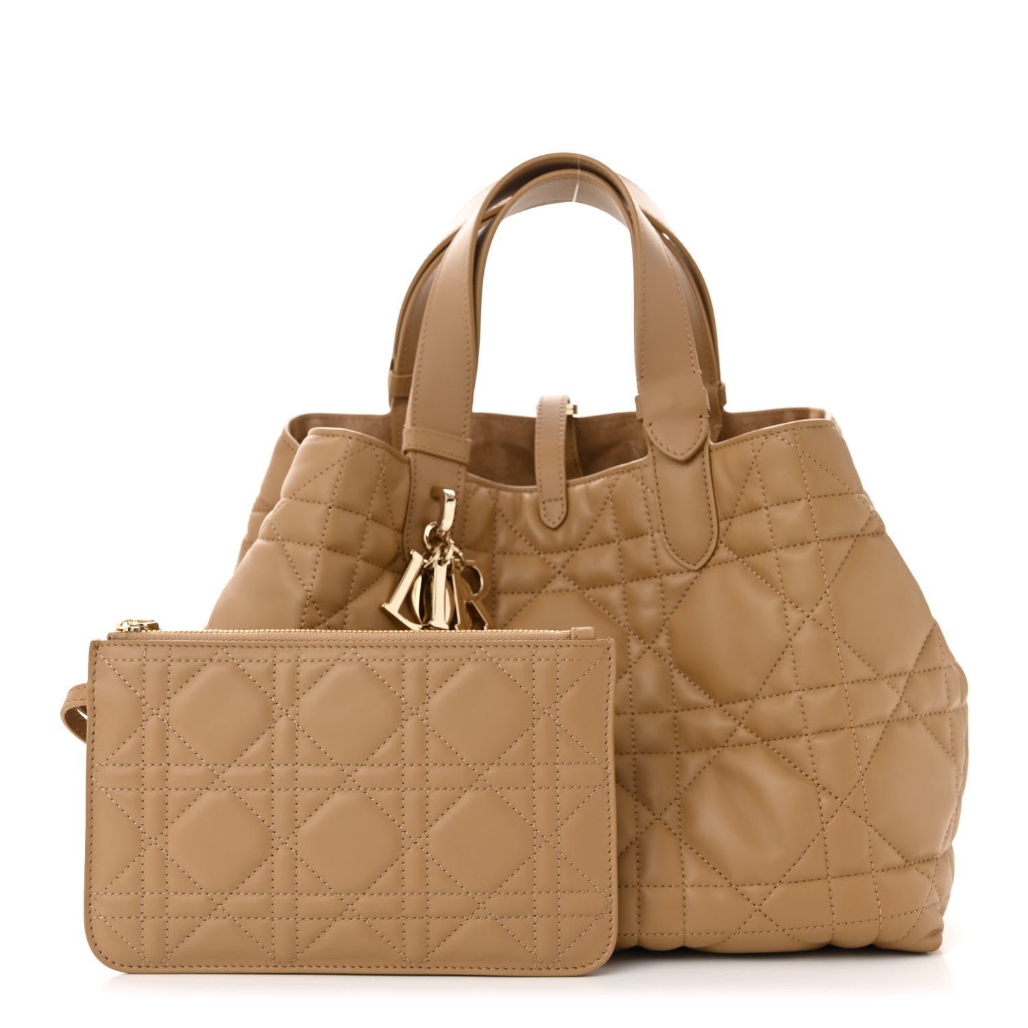 Christian Dior Calfskin Macrocannage Medium Toujours Tan 3 of 10