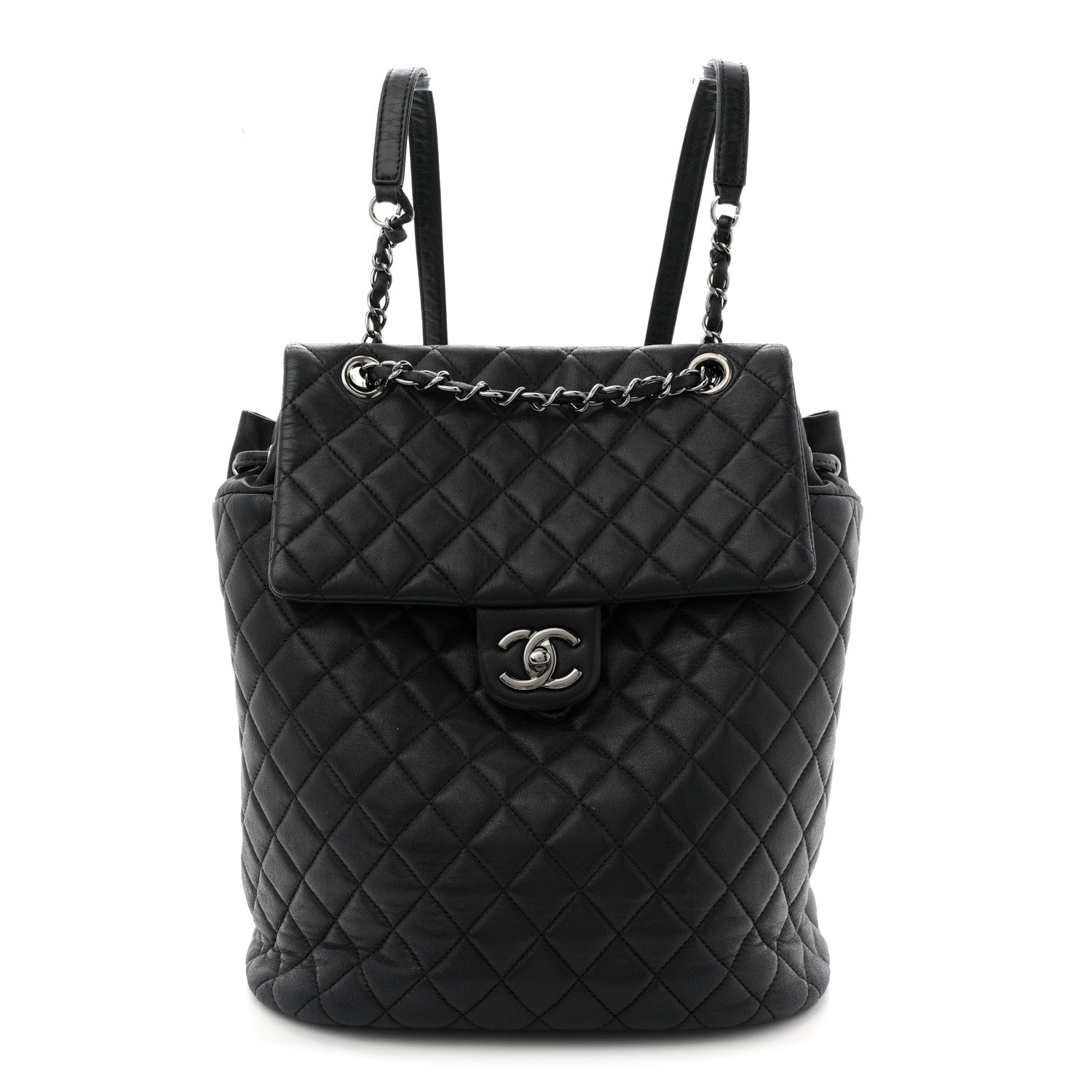 Chanel Calfskin Quilted Small Urban Spirit Backpack Black 1866663
